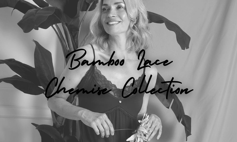 Slumber in Style: Bamboo Lace Chemise Nightdress Collection - Pretty You London