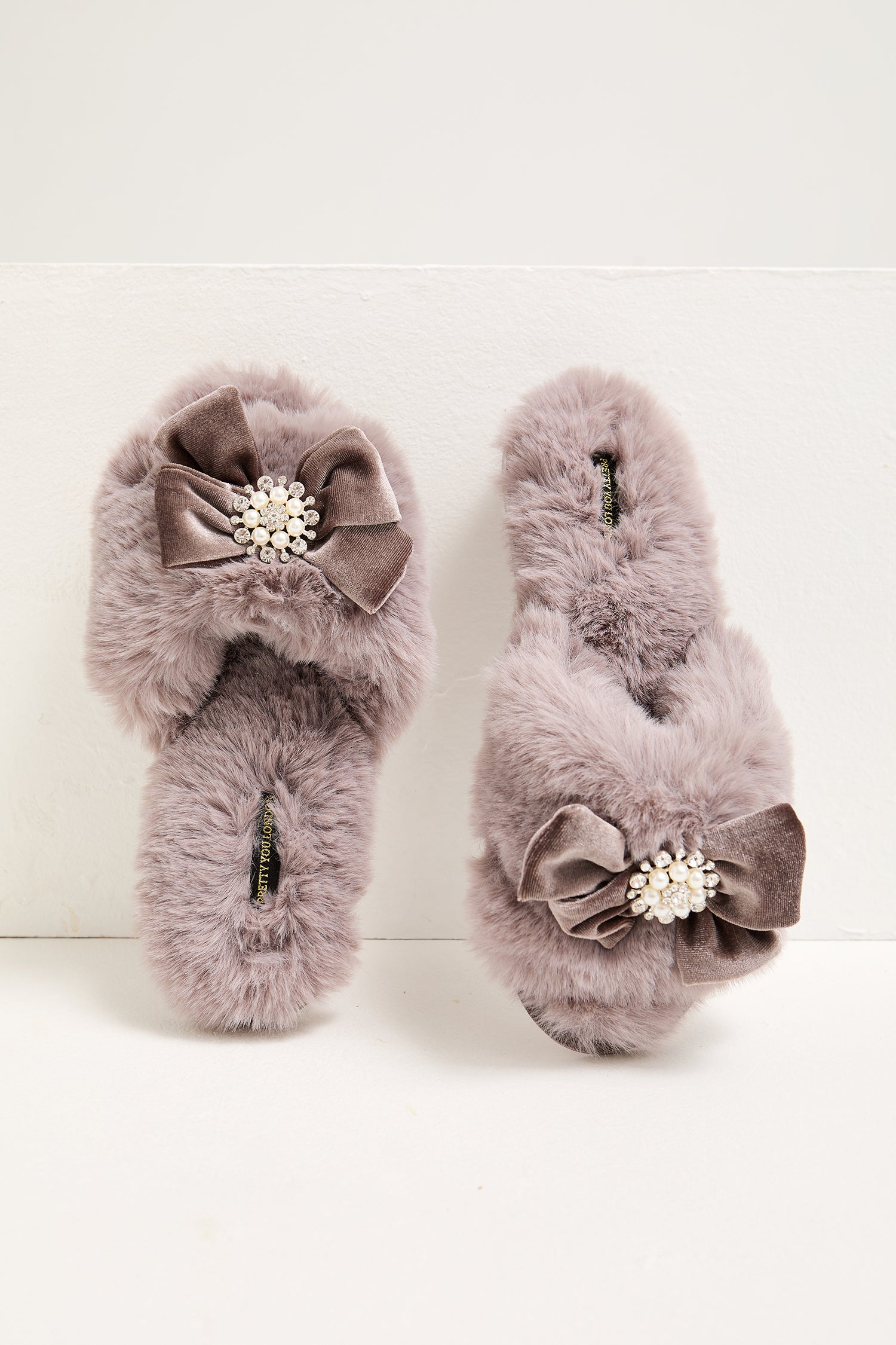 Anya Slippers in Mink - Slippers