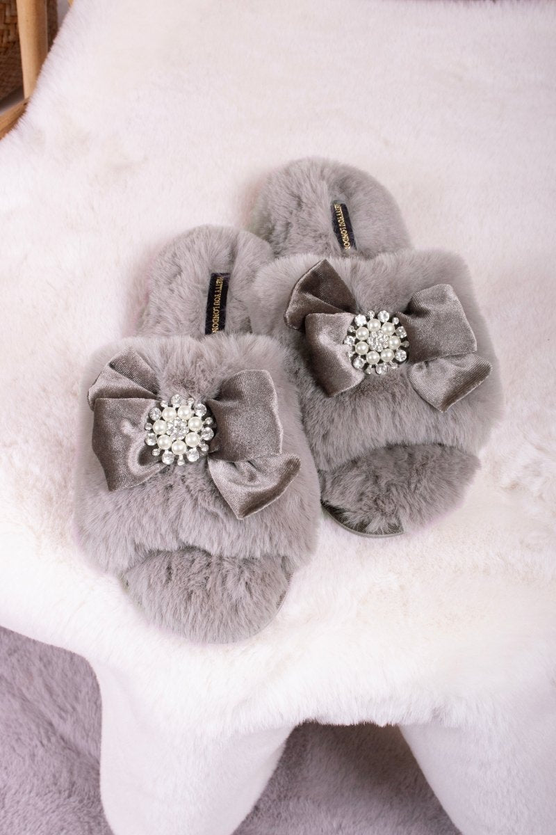 Anya Slippers in Mink - Slippers