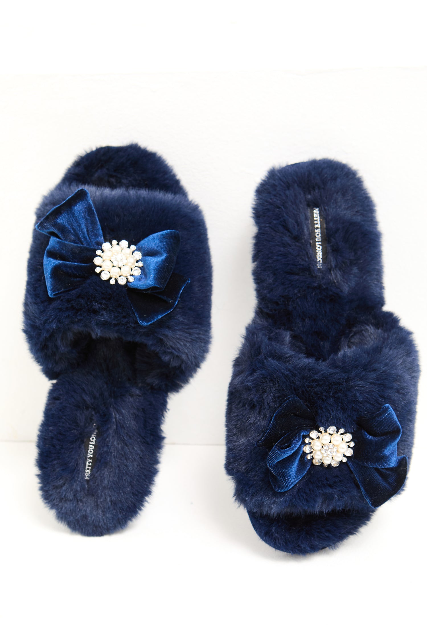 Anya Slippers in Navy