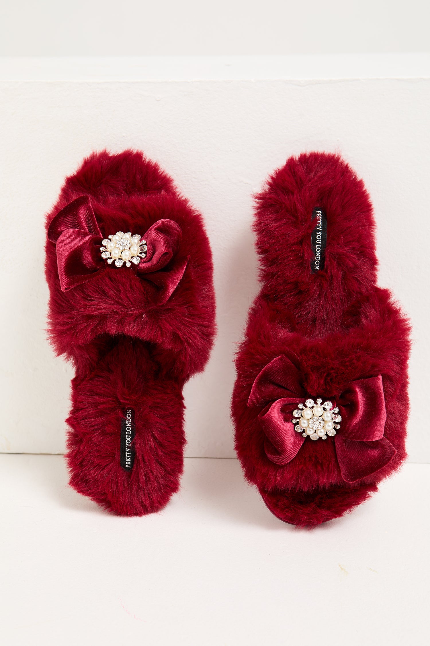 Anya Slippers in Red - Slippers