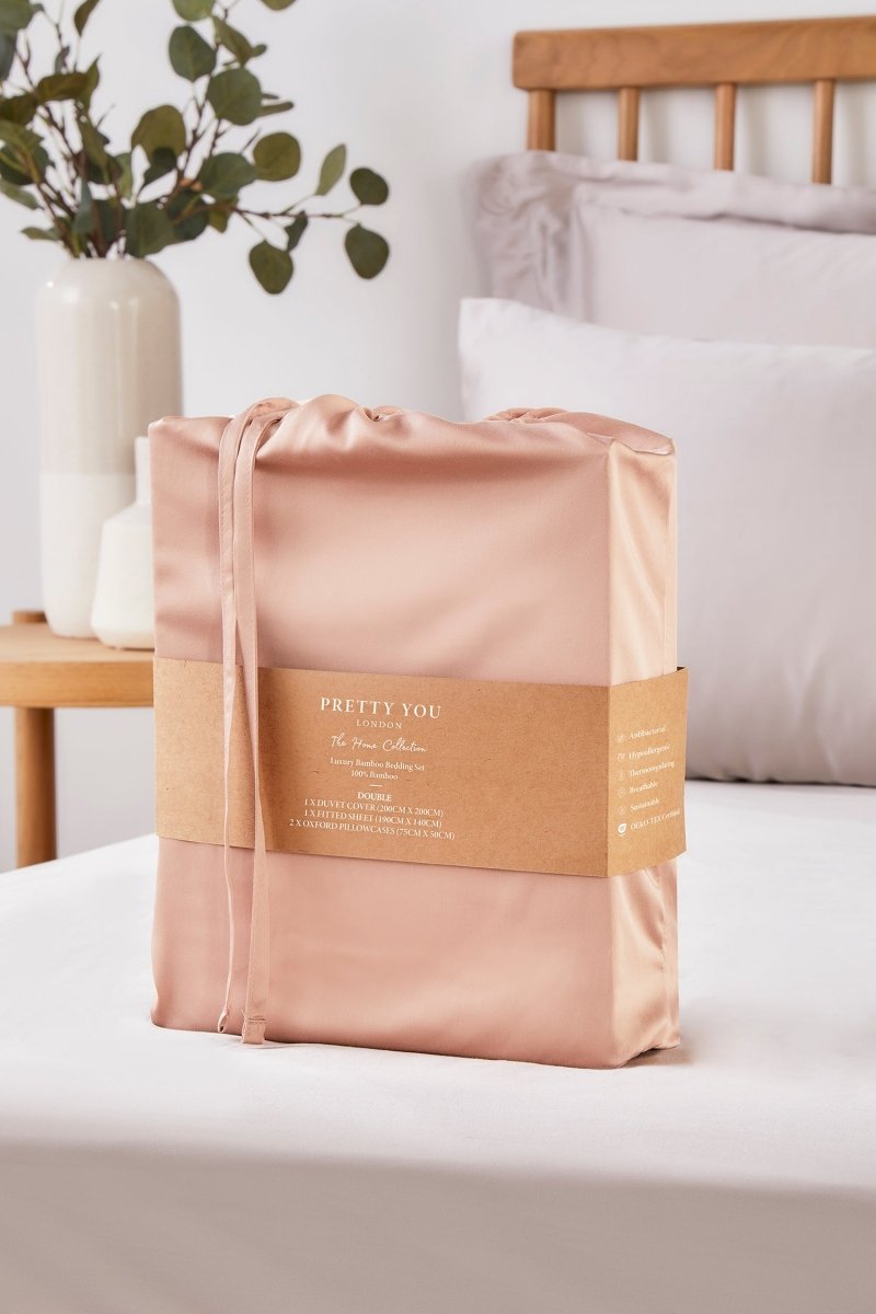 Bamboo Bedding Set in Rose Pink - Bedding