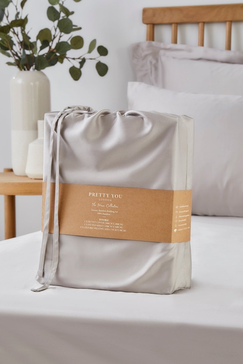 Bamboo Bedding Set in Silver Grey - Bedding