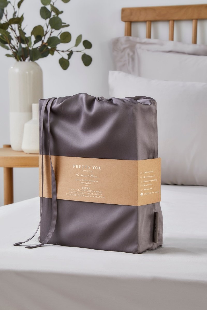 Bamboo Bedding Set in Smoke Grey - Bedding