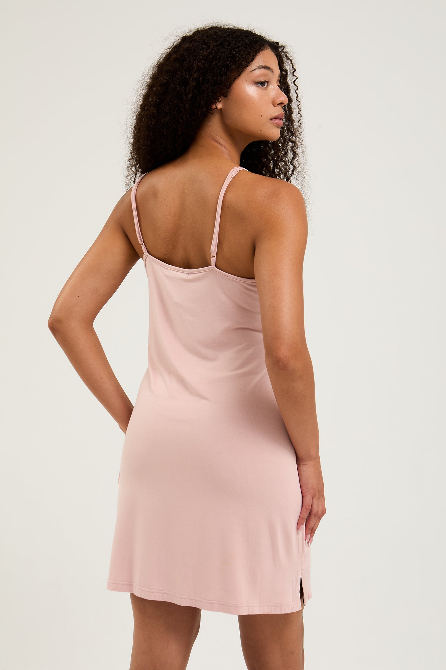 Bamboo Chemise Nightdress in Pink