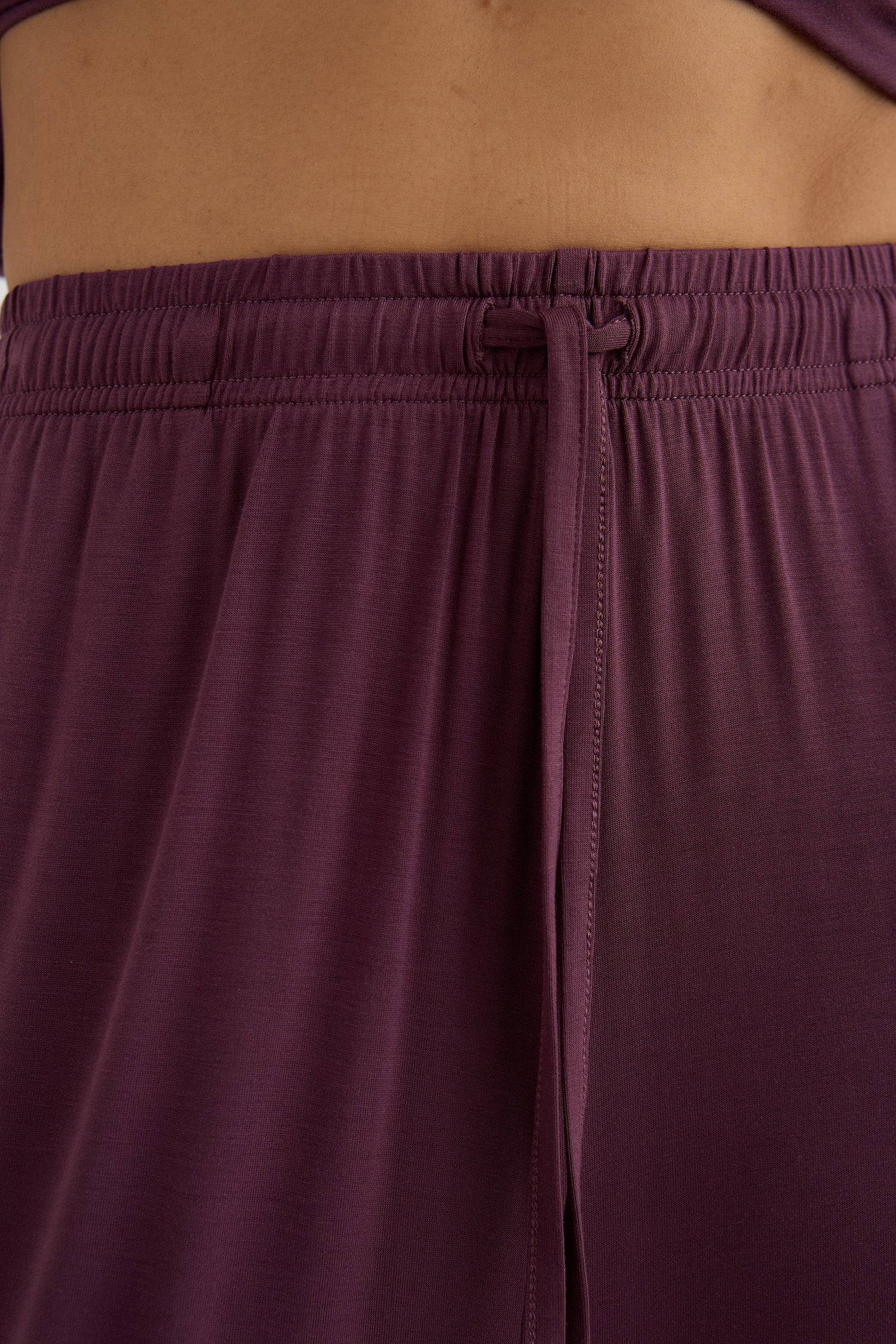 Bamboo New Classic Long Pyjama Set In Huckleberry