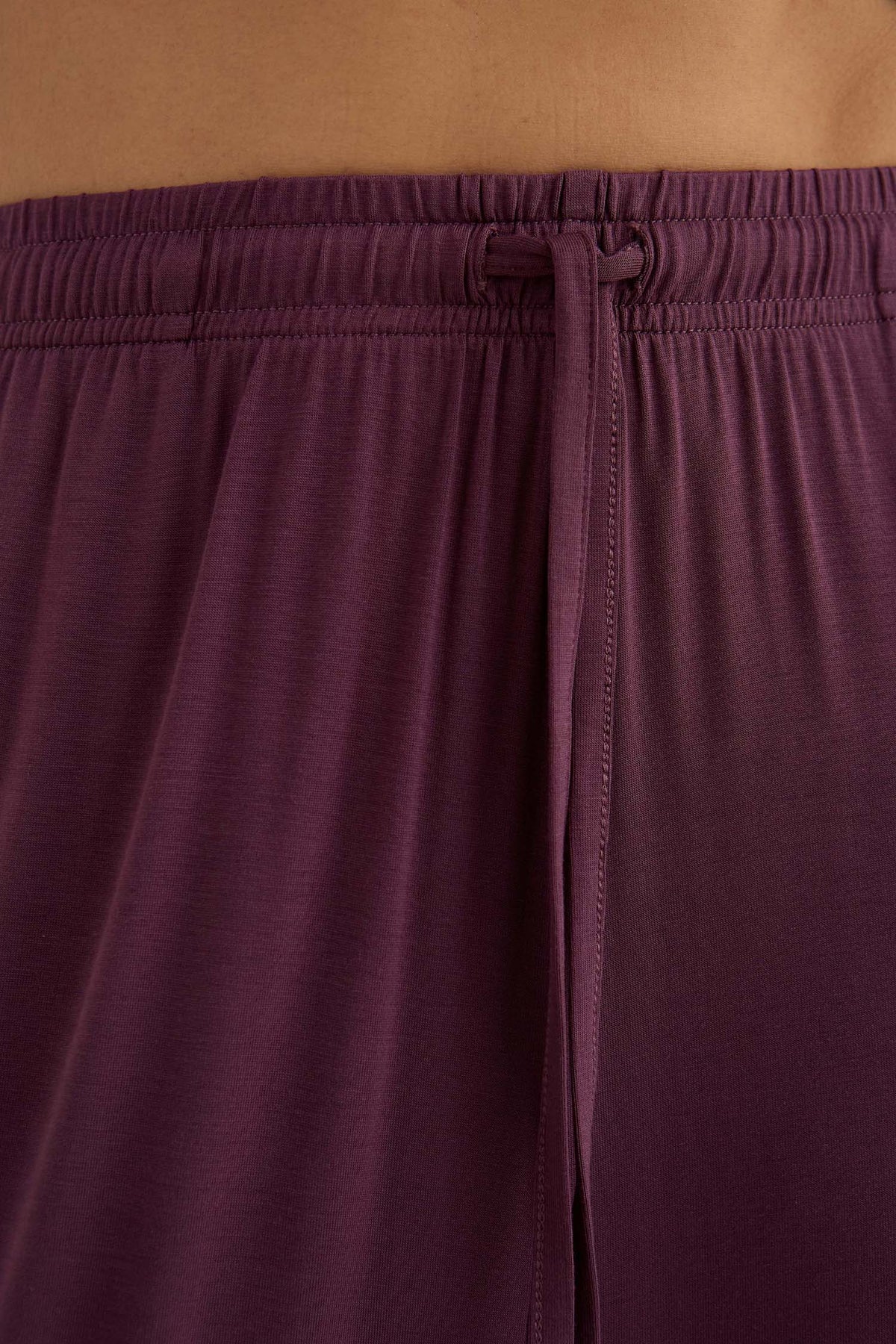 Bamboo New Classic Long Pyjama Set In Huckleberry