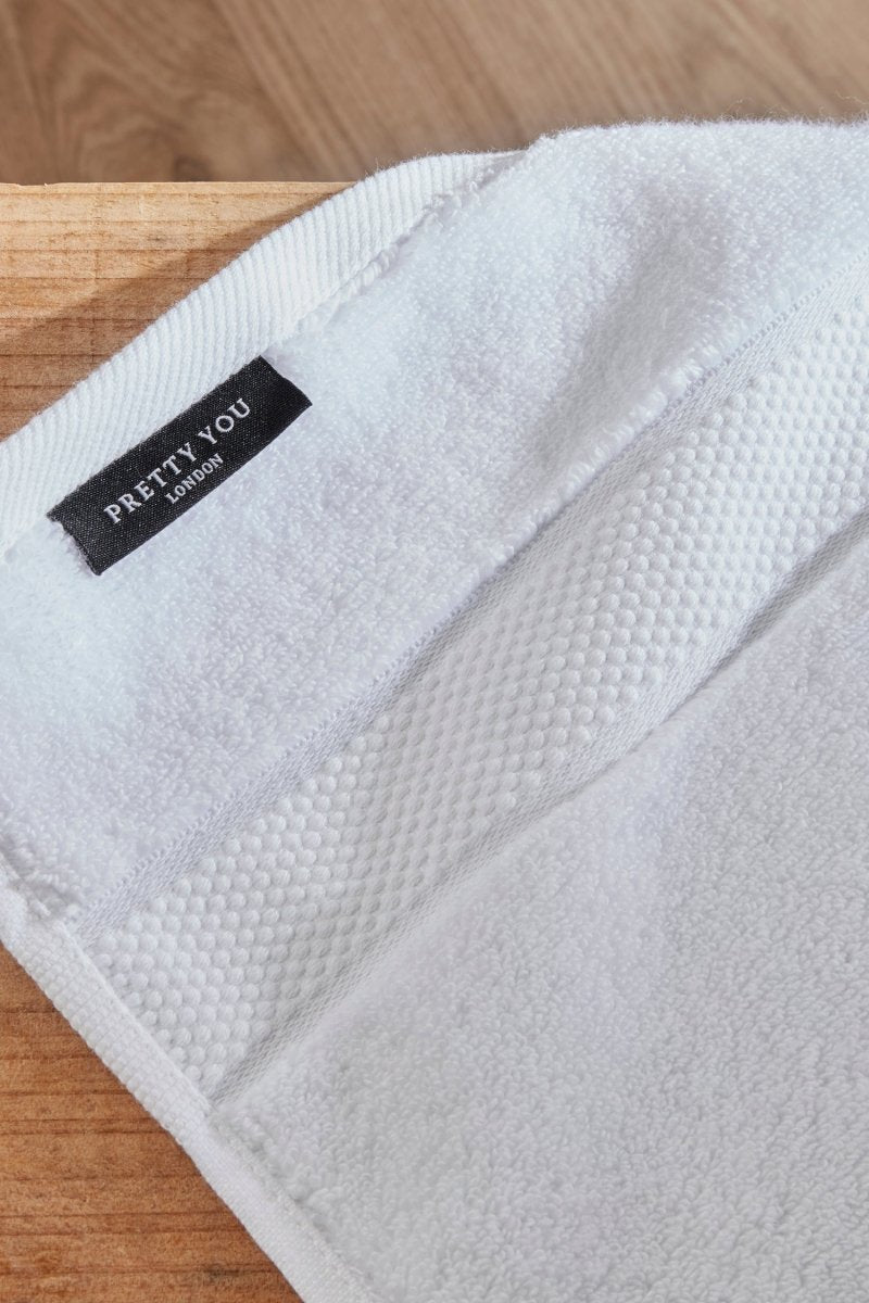 Bamboo Face Cloth in Cloud White - Washcloths