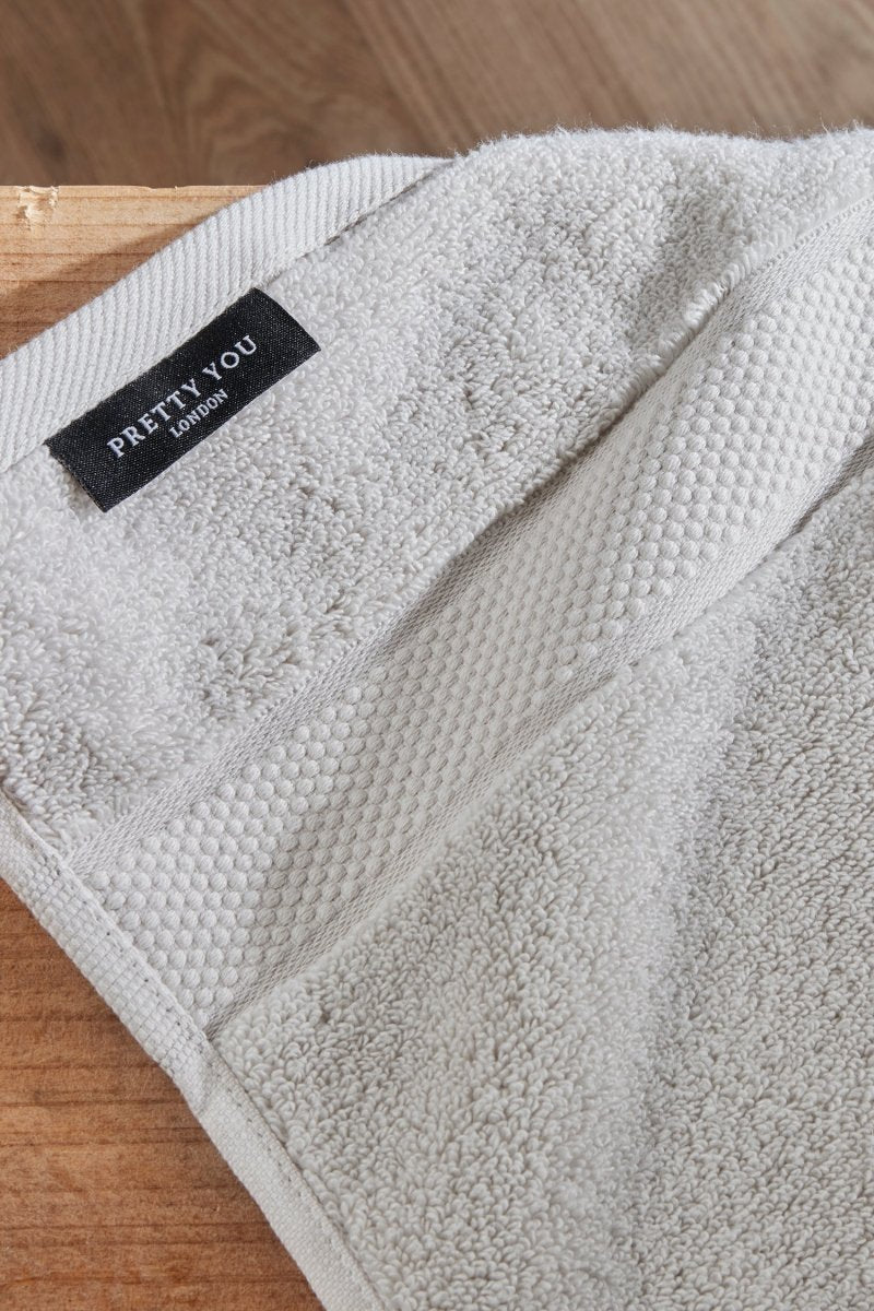 Bamboo Face Cloth in Light Grey - Washcloths
