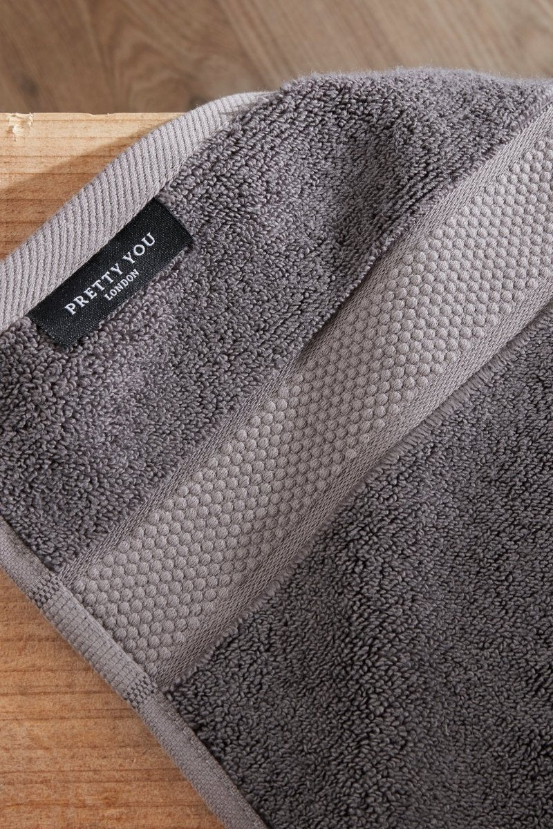 Bamboo Face Cloth in Smoke Grey - Washcloths