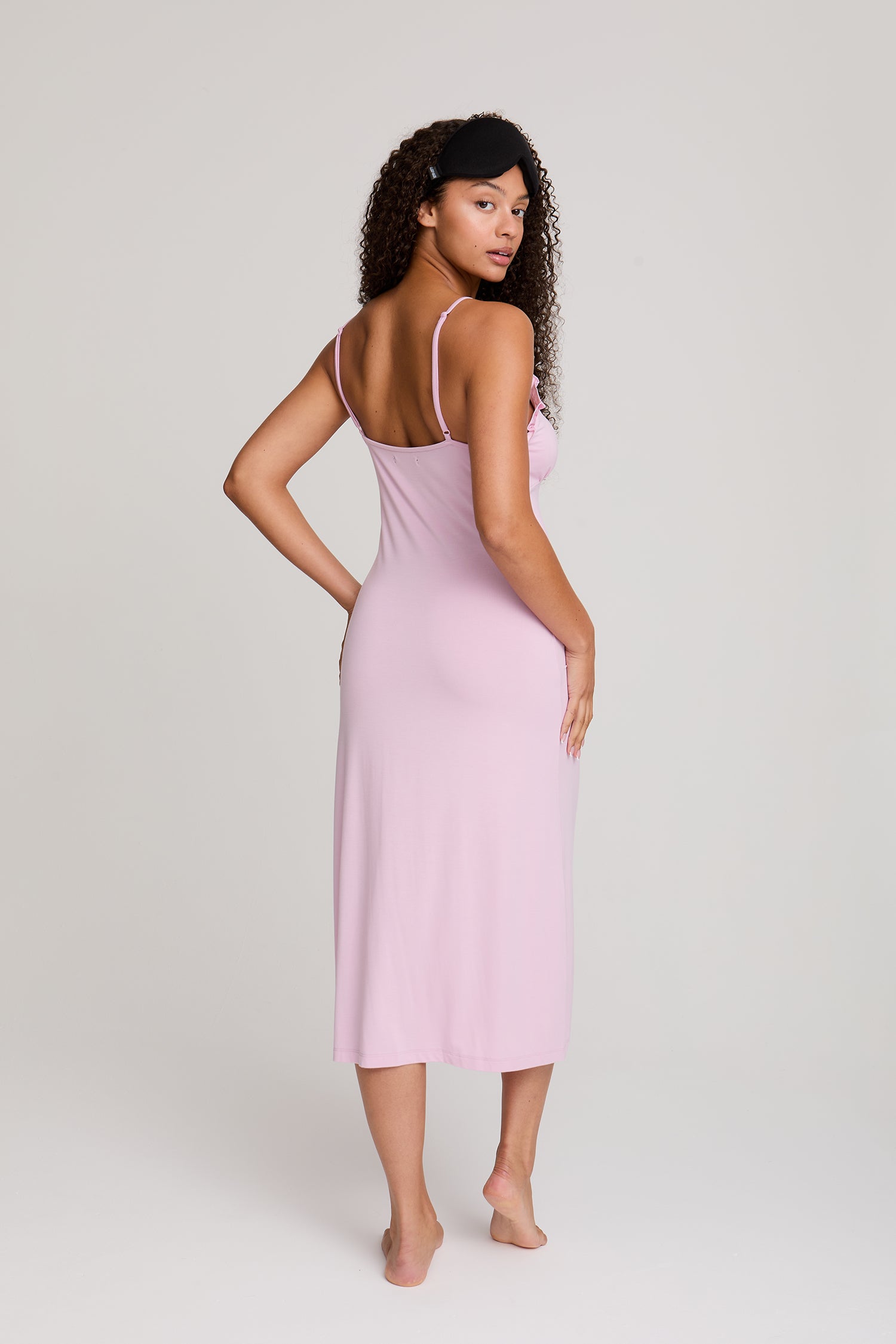 Bamboo Frill Chemise in Blush - Wholesale - Nightgowns