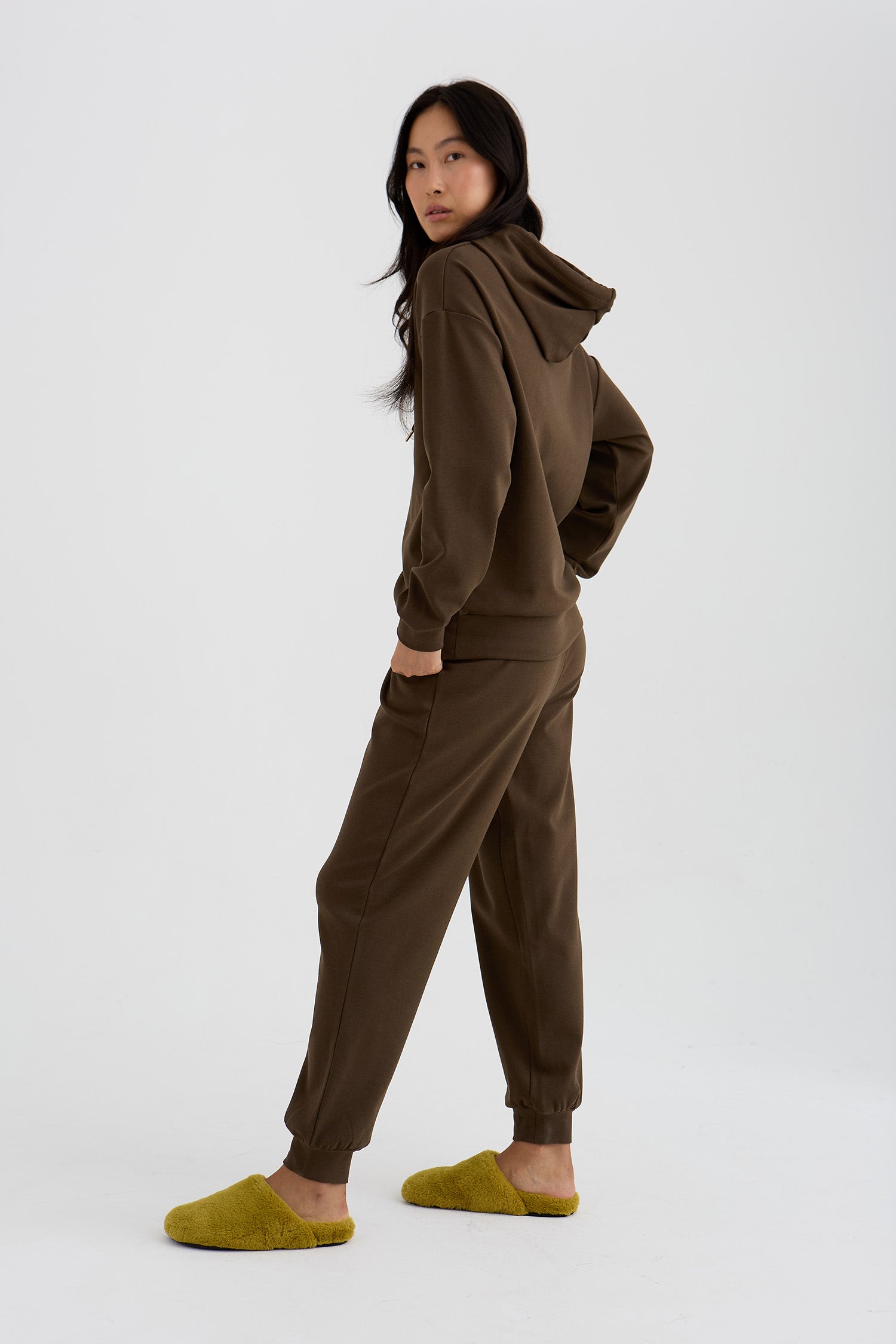 Bamboo Fleece Joggers In Slate
