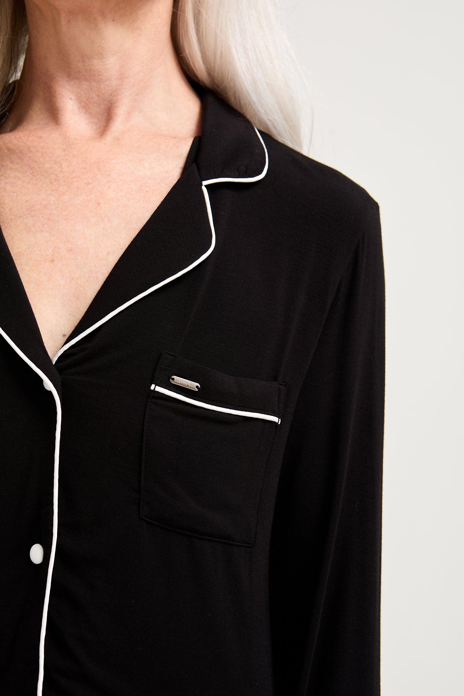 Bamboo Nightshirt in Black - Wholesale - Nightgowns
