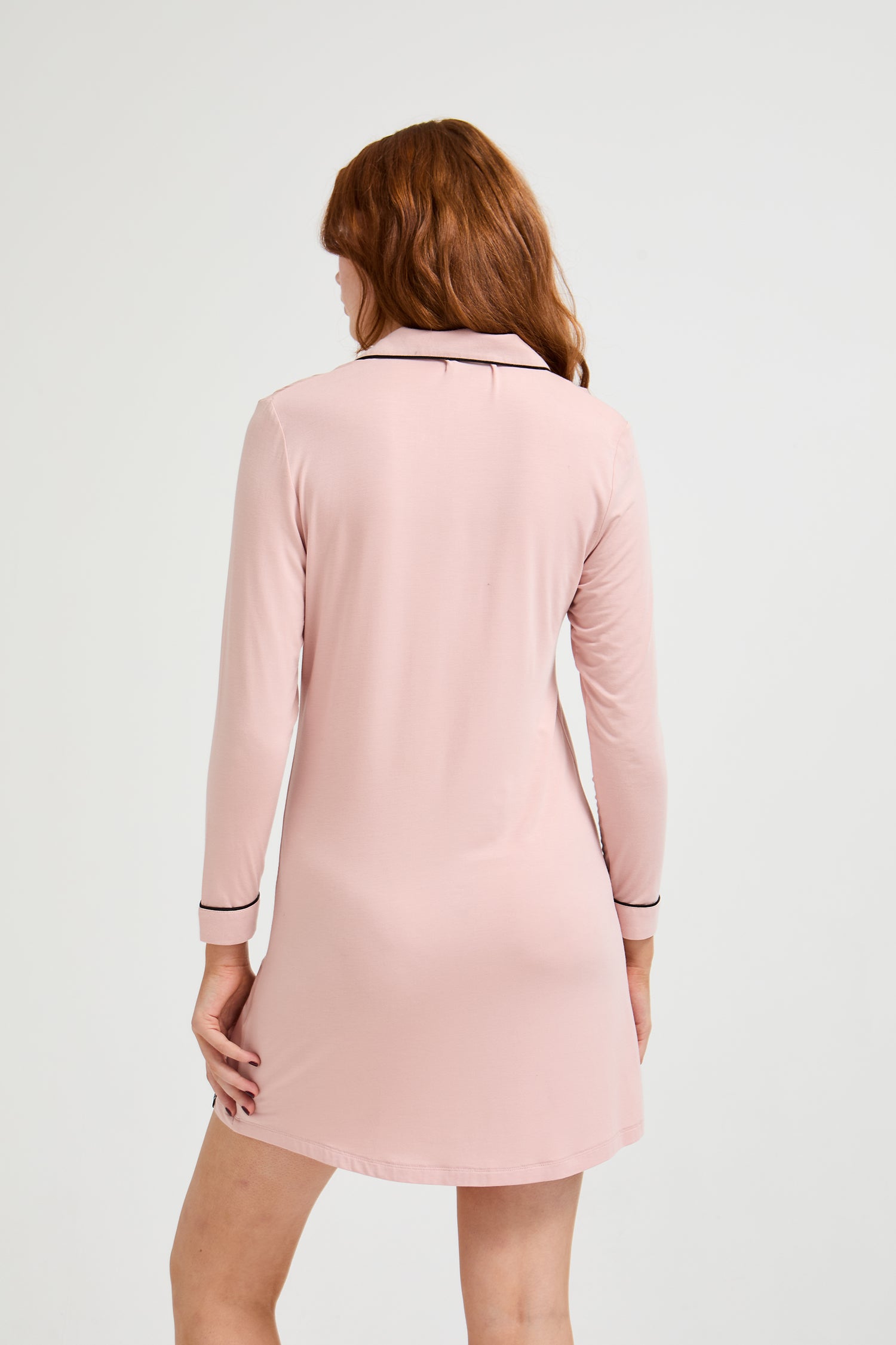 Bamboo Nightshirt in Pink - Wholesale - Nightgowns