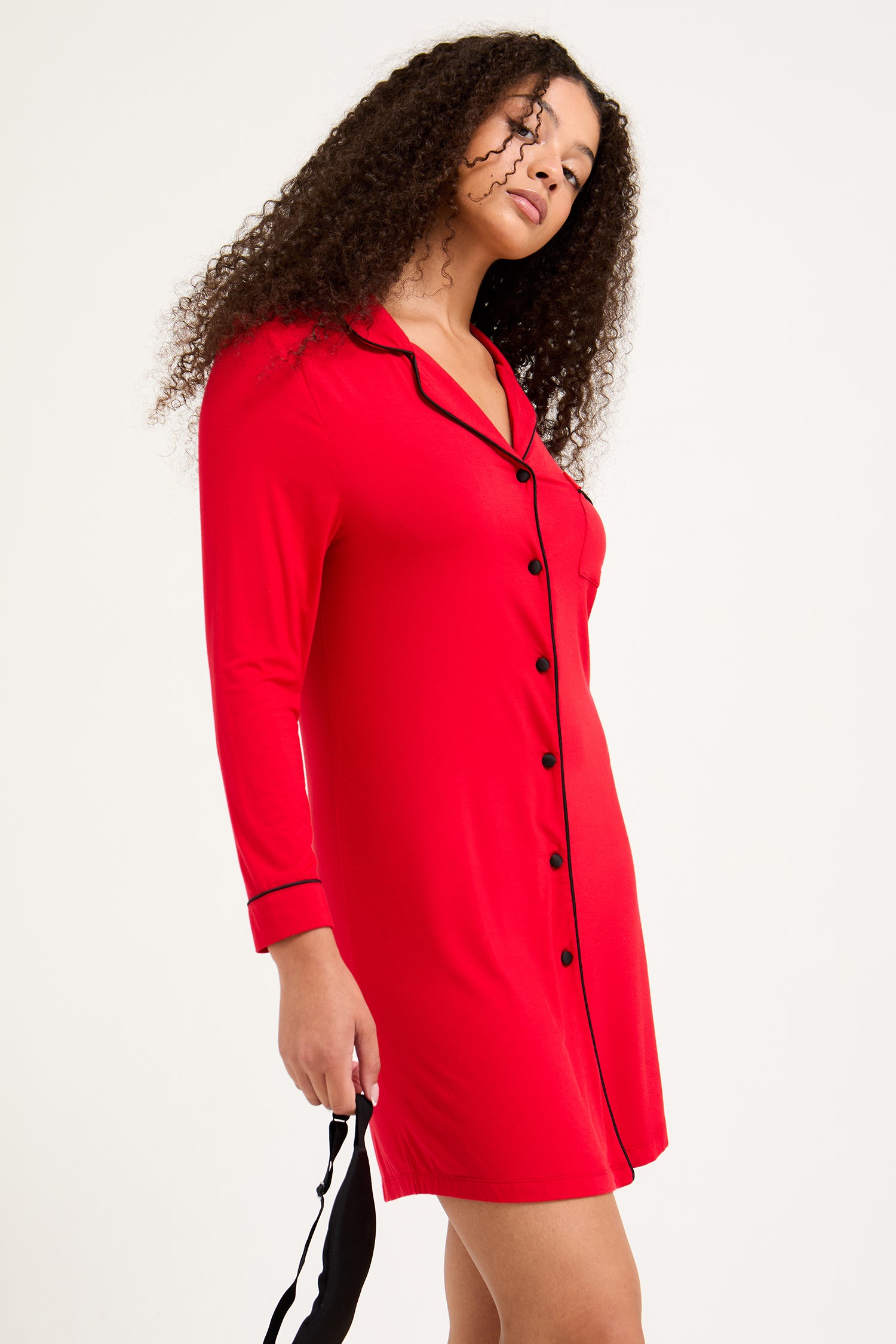 Bamboo Nightshirt in Red - Wholesale - Nightgowns