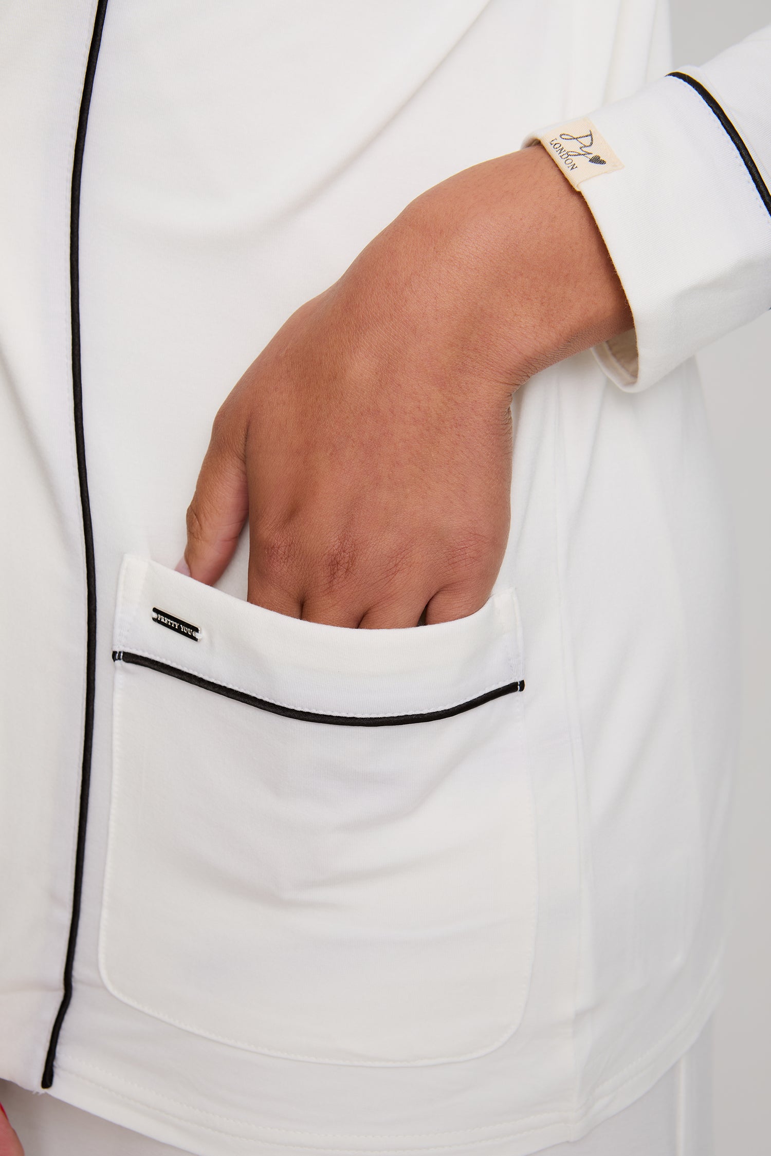 Bamboo Nightwear Jacket in Cream