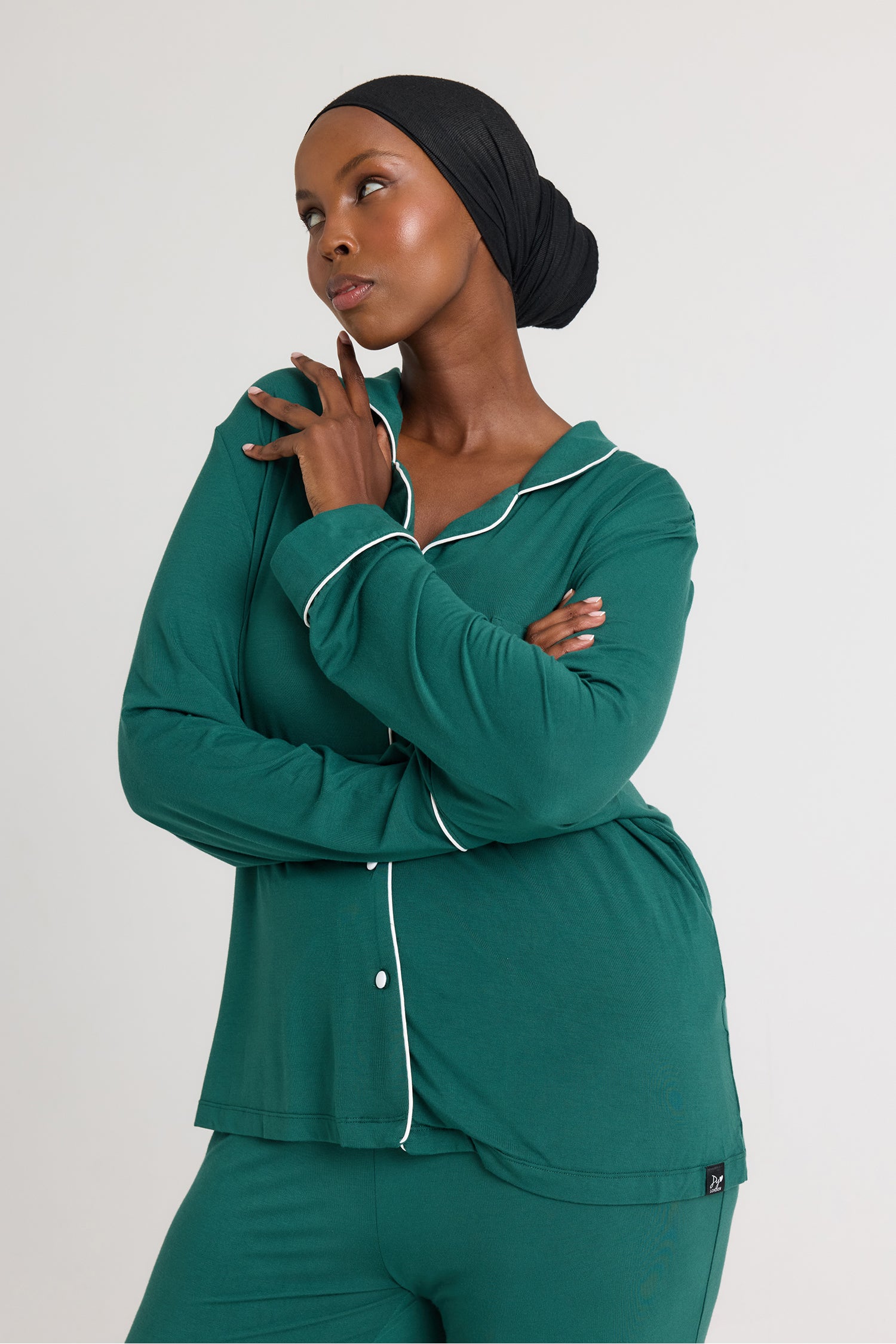 Bamboo Long Pyjama Set in Green - Wholesale - Pajamas