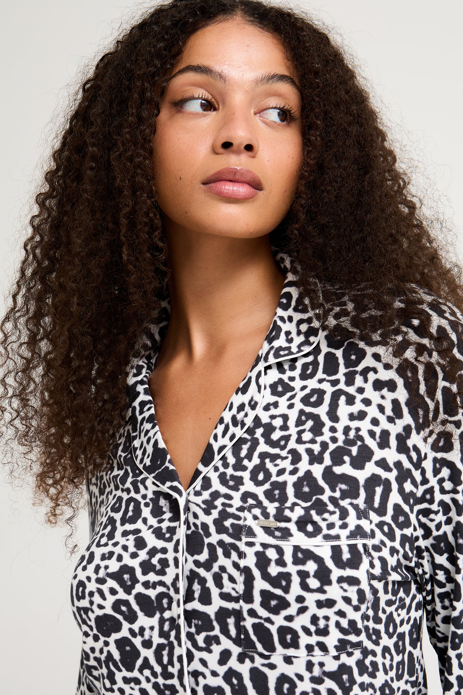 Bamboo Long Pyjama Set in Luxe Leopard