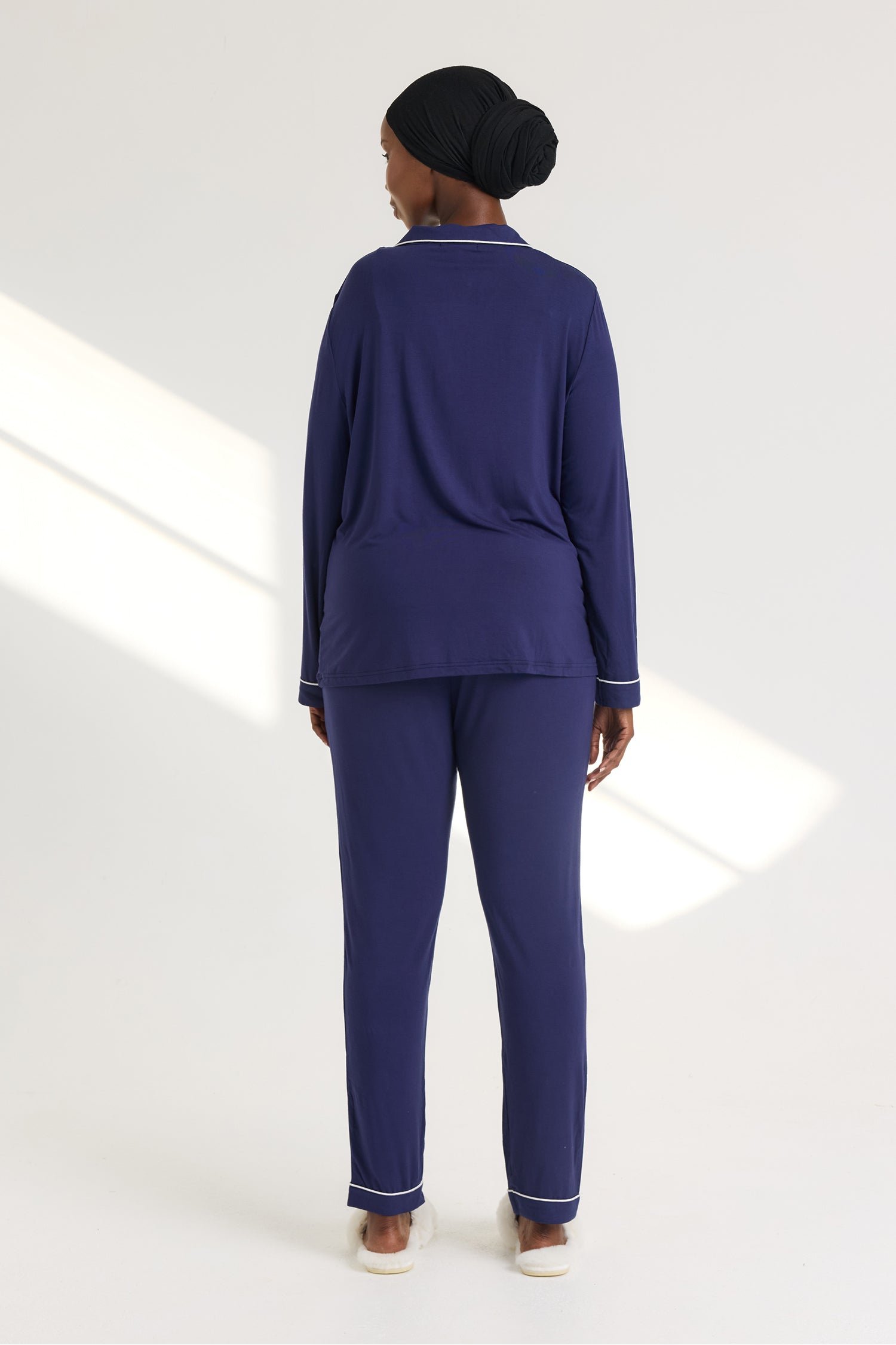 Bamboo Long Pyjama Set in Midnight - Wholesale - Pajamas