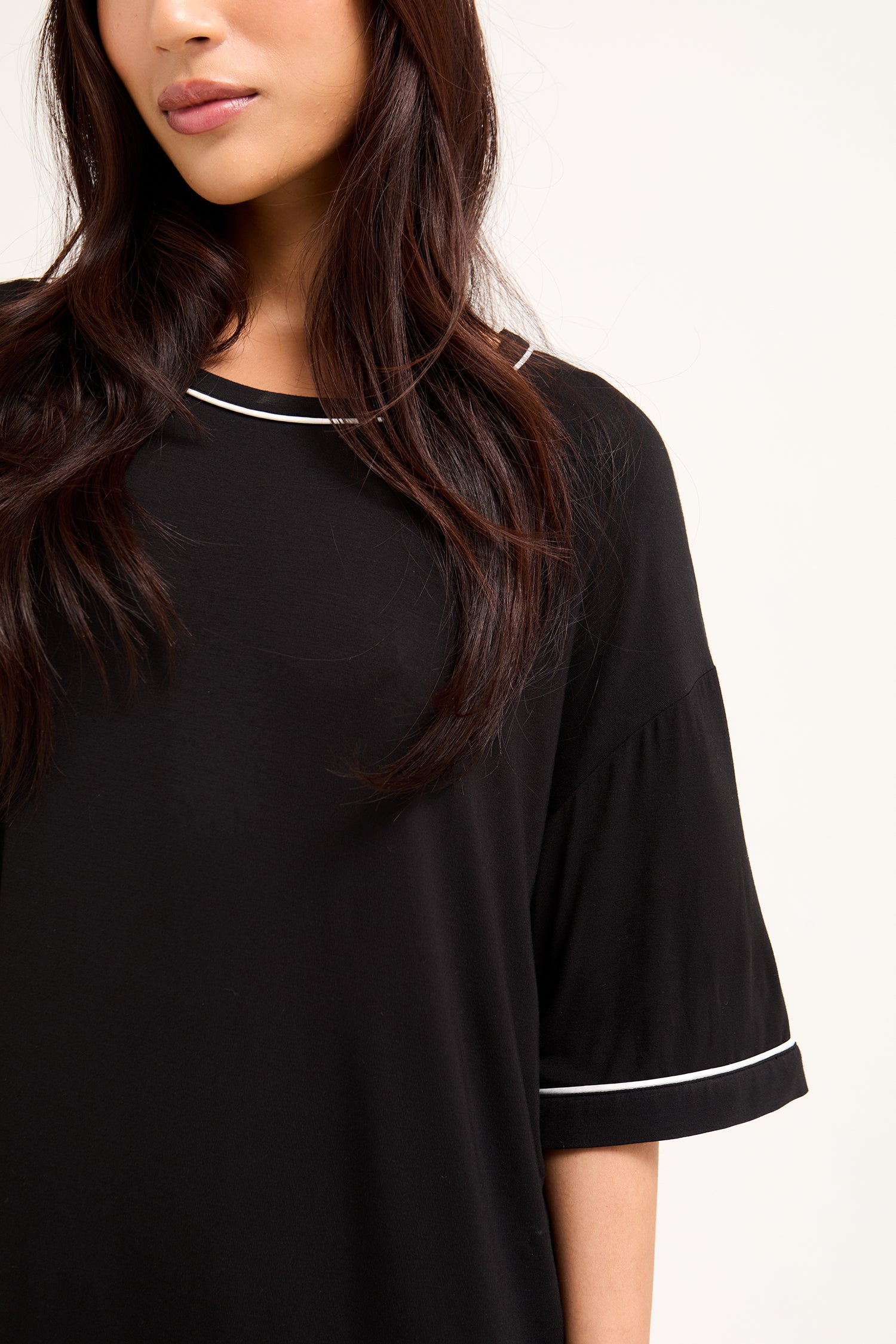 Bamboo Classic Tee Dress in Black