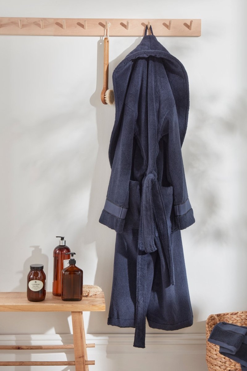 Bamboo Towelling Robe in MidnightHomeware