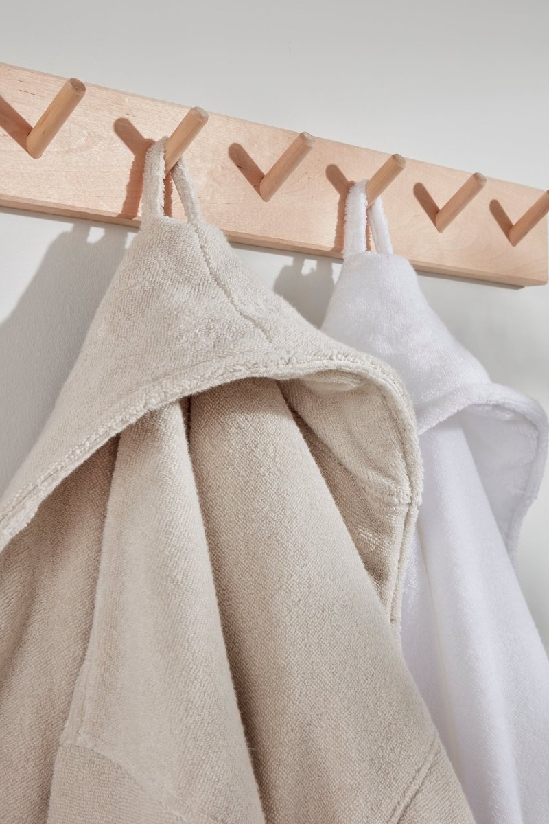 Mister You Bamboo Towelling Robe in Light Grey - Robes