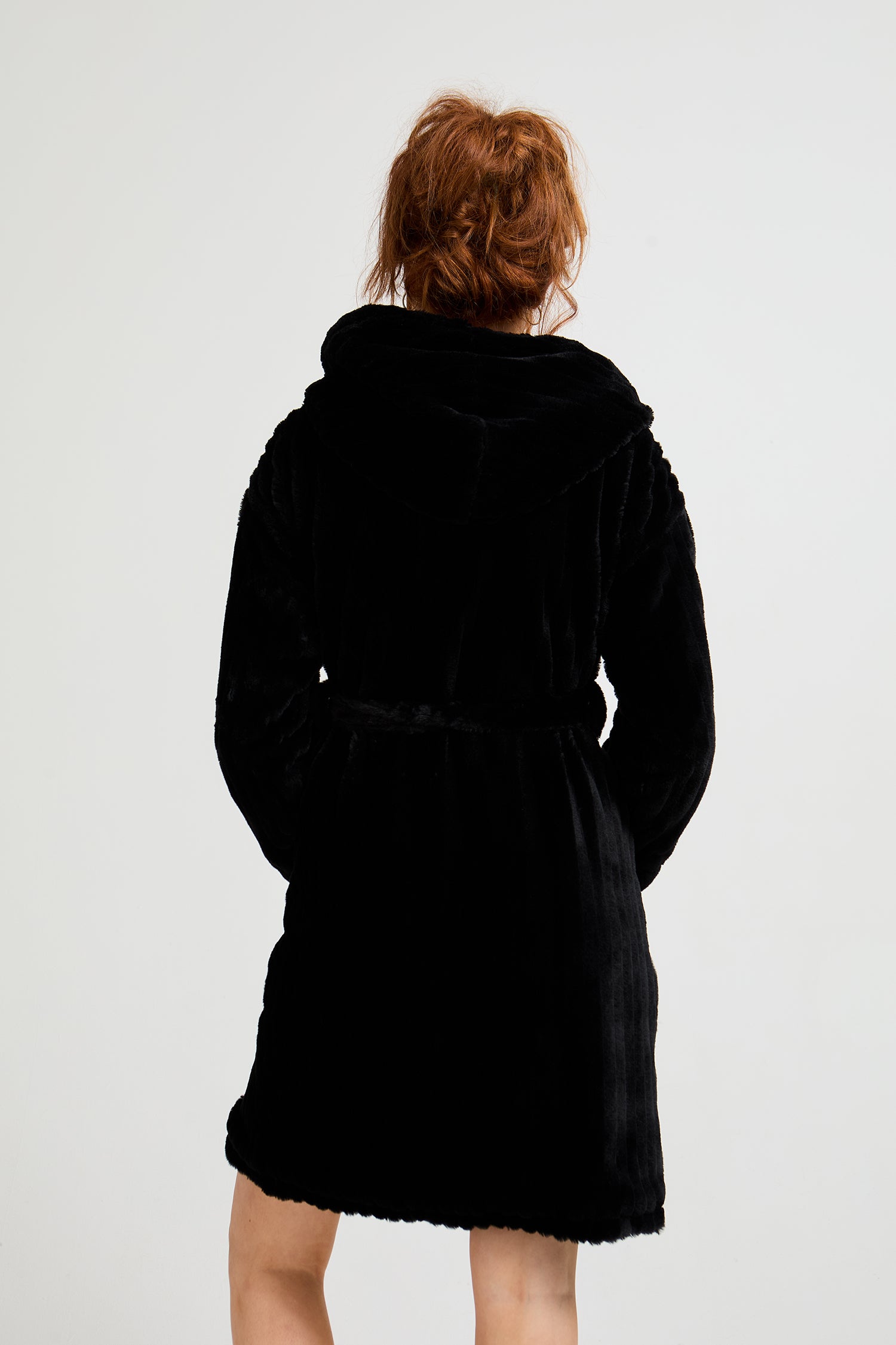 Cloud Dressing Gown in Black