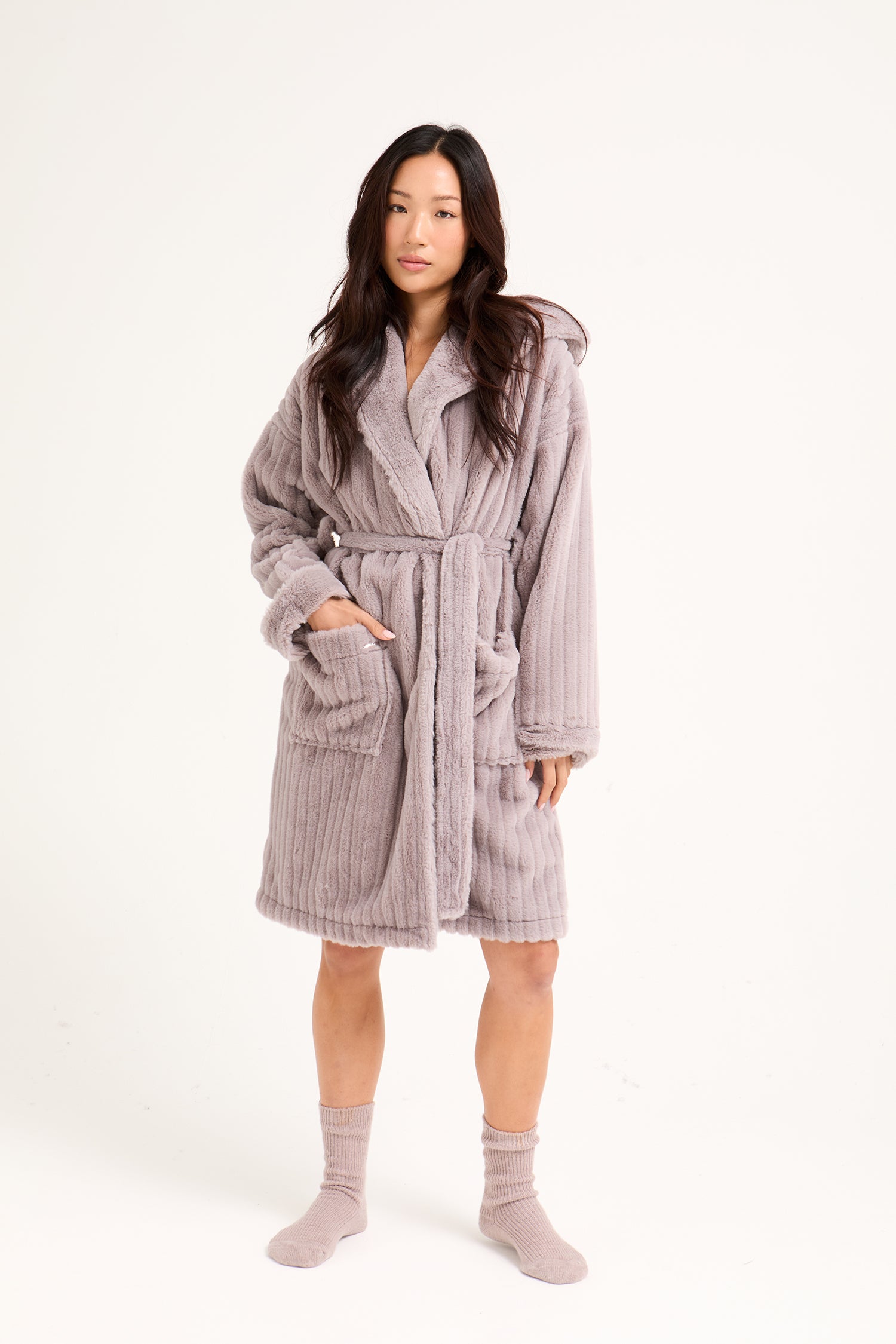 Cloud Dressing Gown in Mink