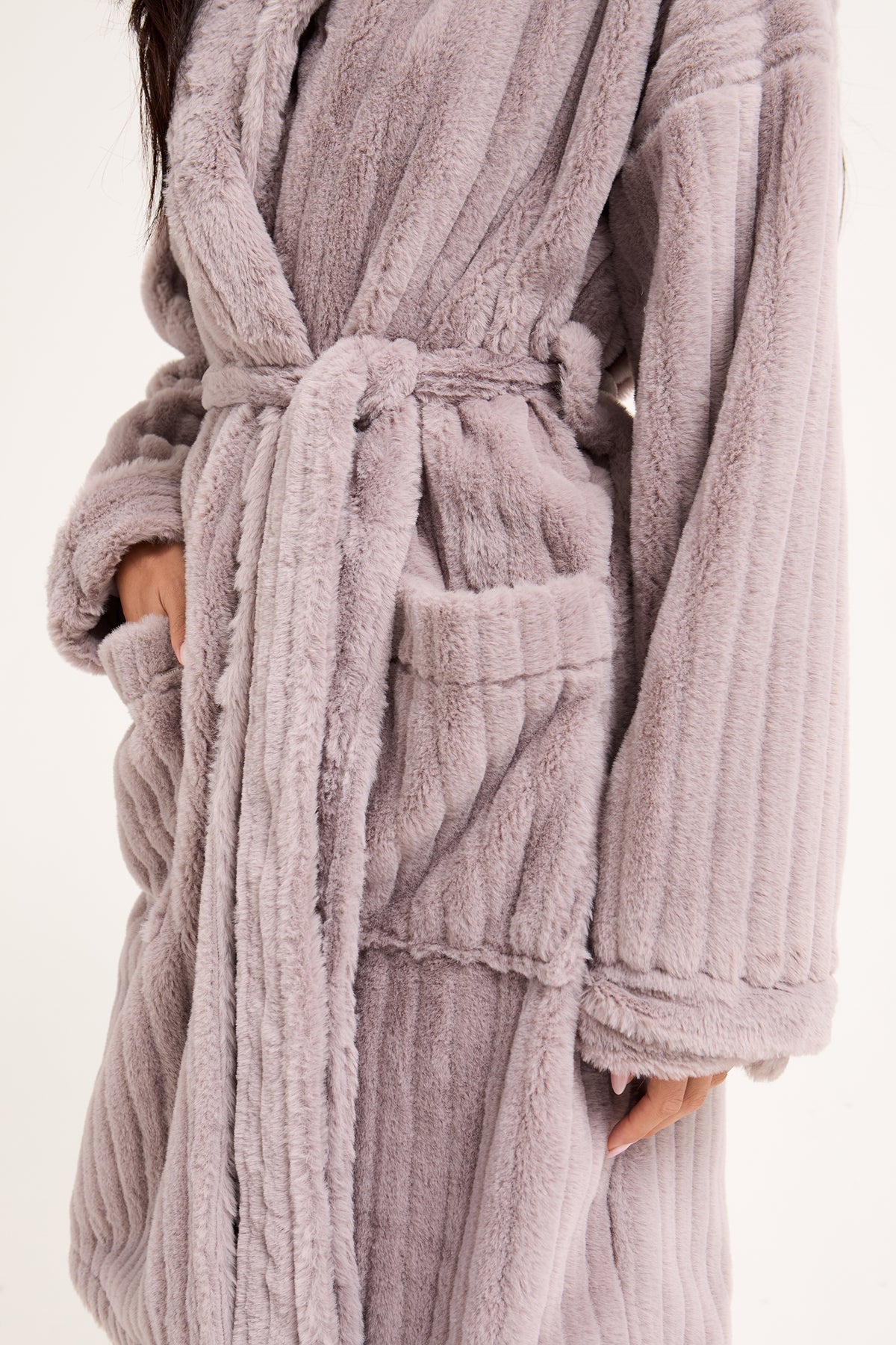 Cloud Dressing Gown in Mink - Wholesale - Robes
