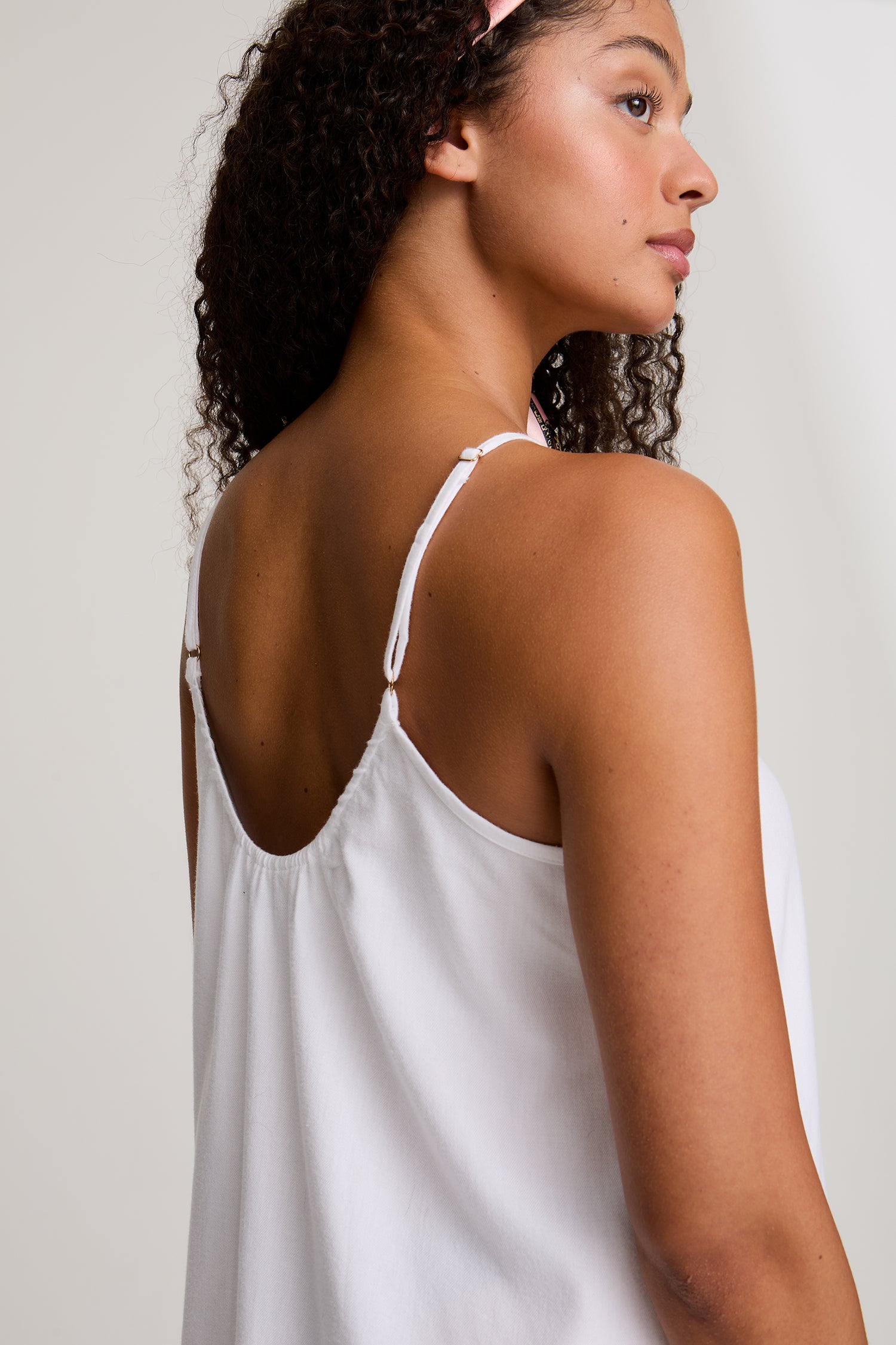 Cotton Modal Swing Chemise in White - Nightgowns