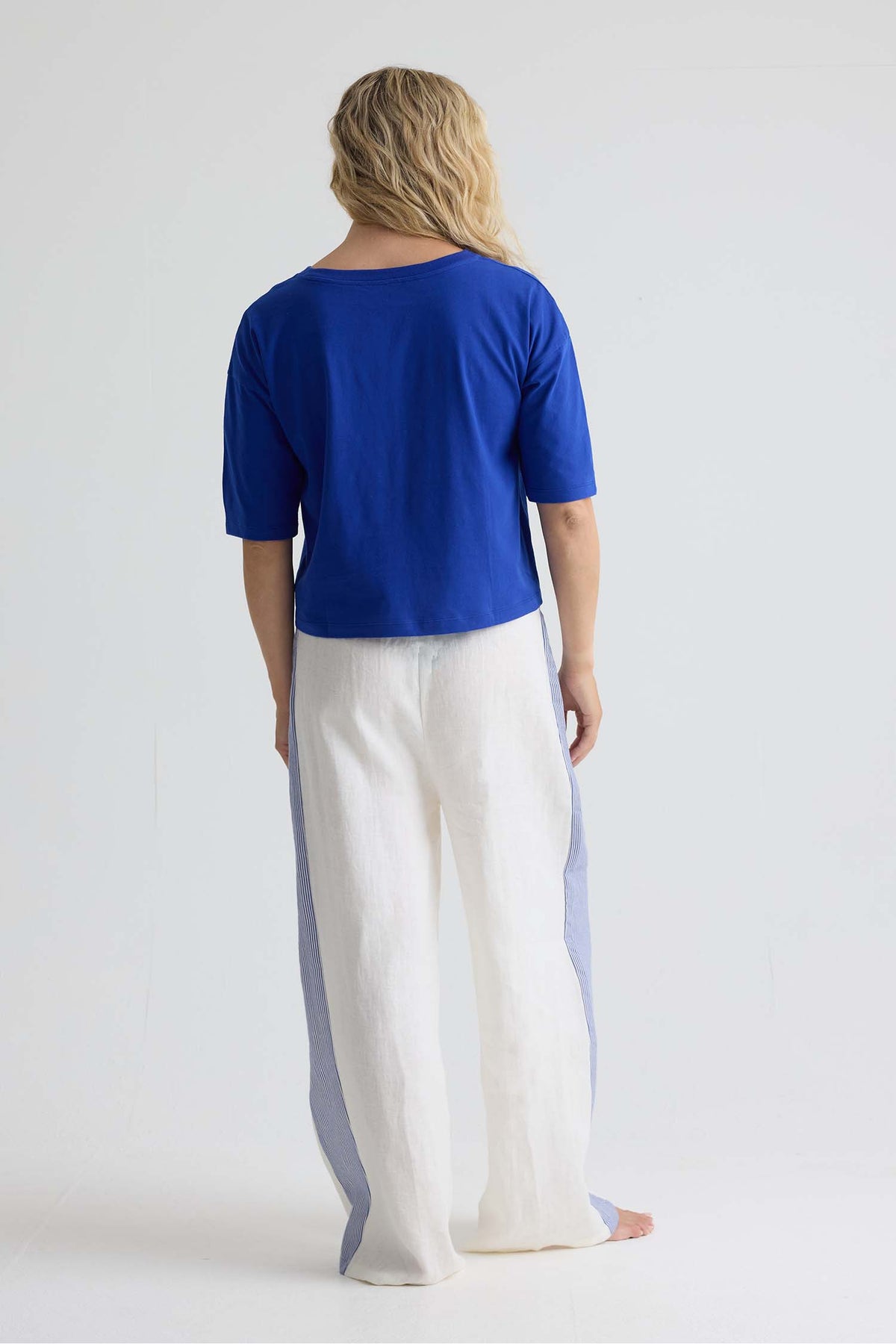 Relaxed Cotton T-Shirt In Bluing