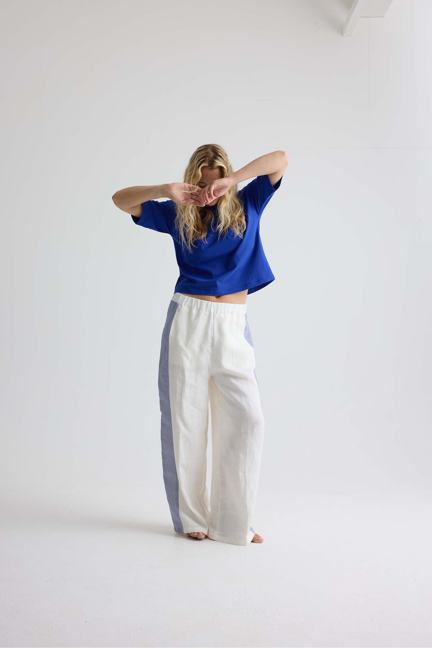 Relaxed Cotton T-Shirt In Bluing