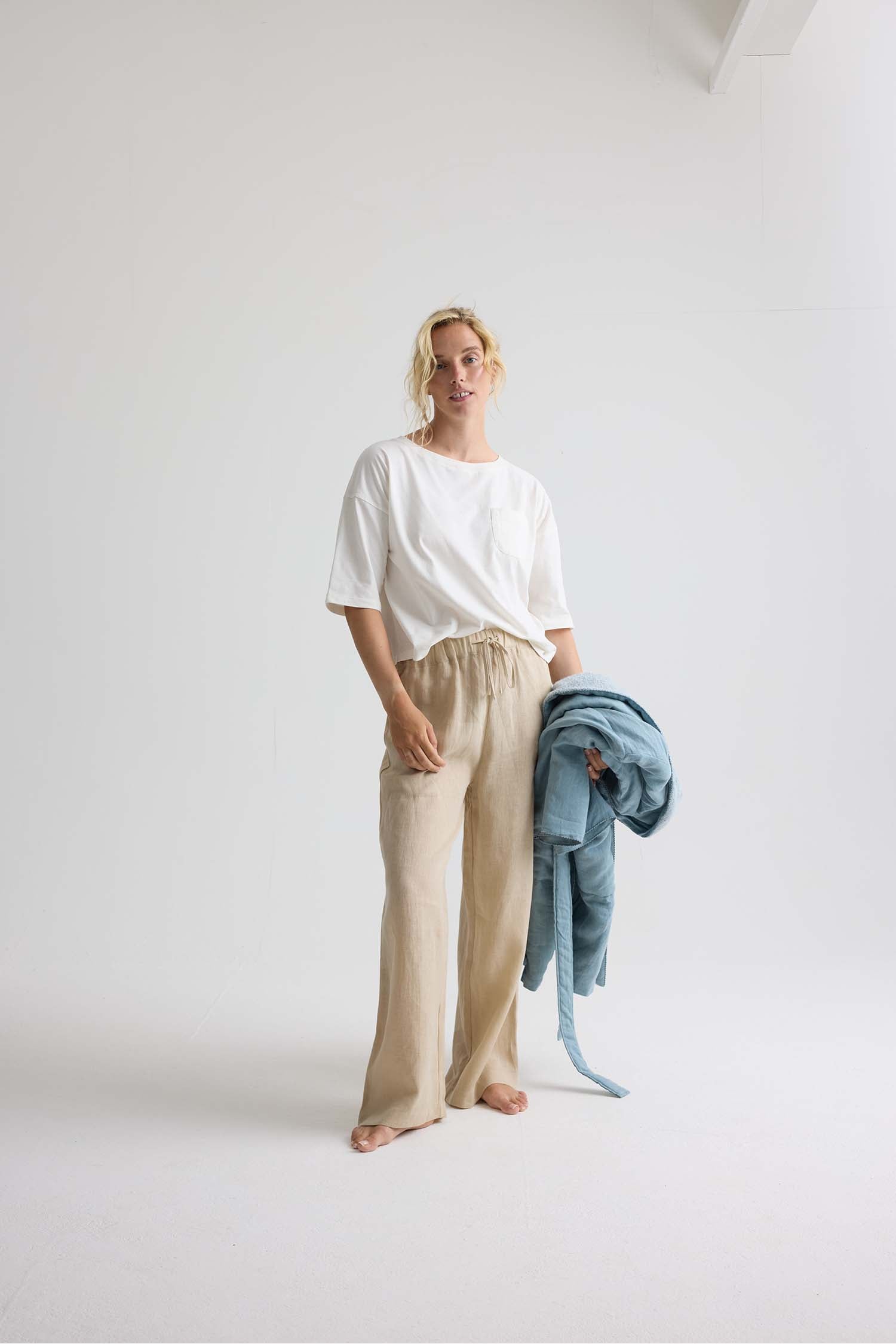 Relaxed Cotton T-Shirt In Coconut Milk