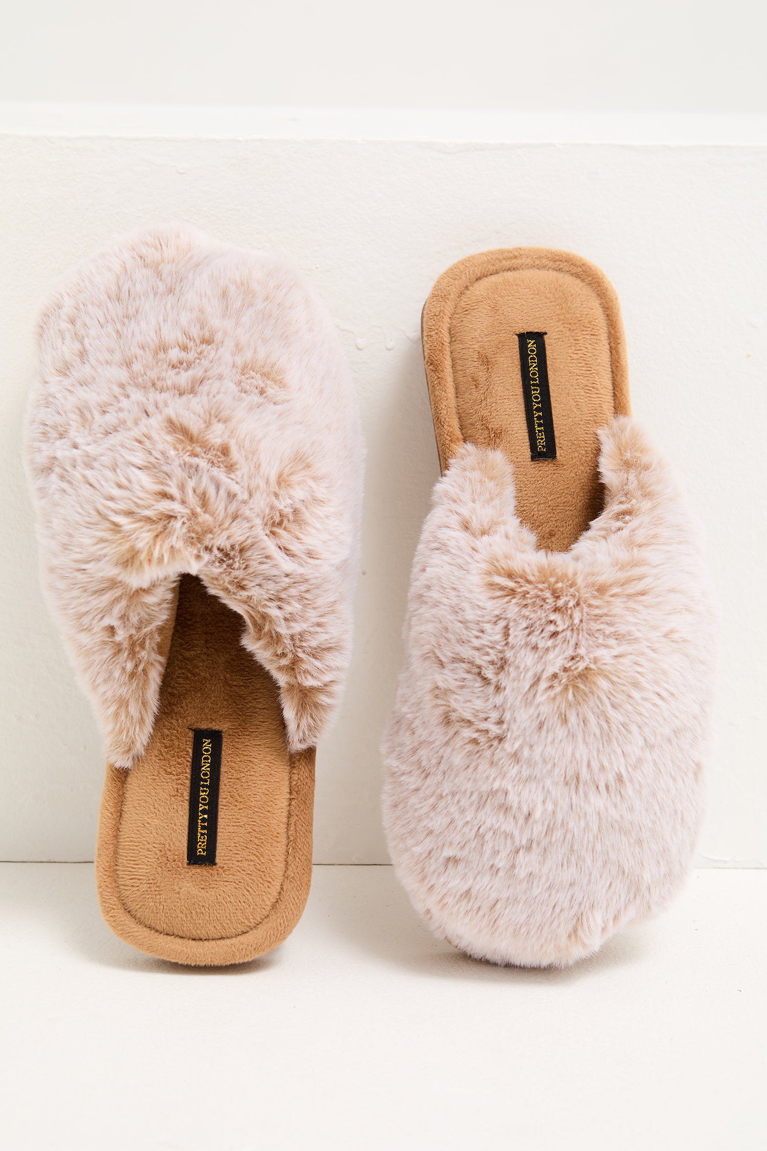 Demi Mule Slippers in Caramel - Slippers