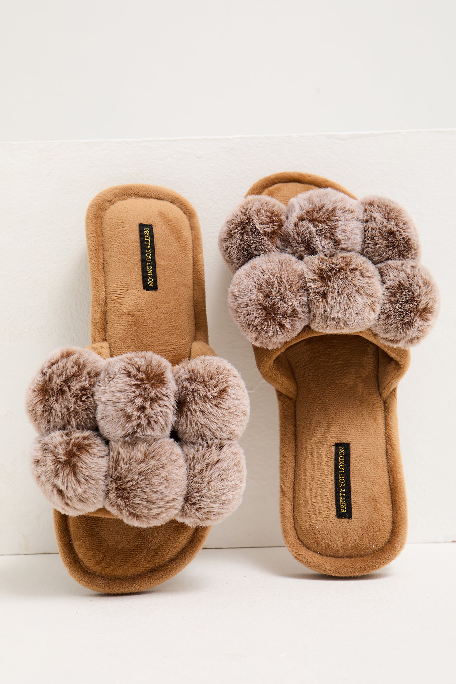 Dolly Slippers in Caramel - Slippers
