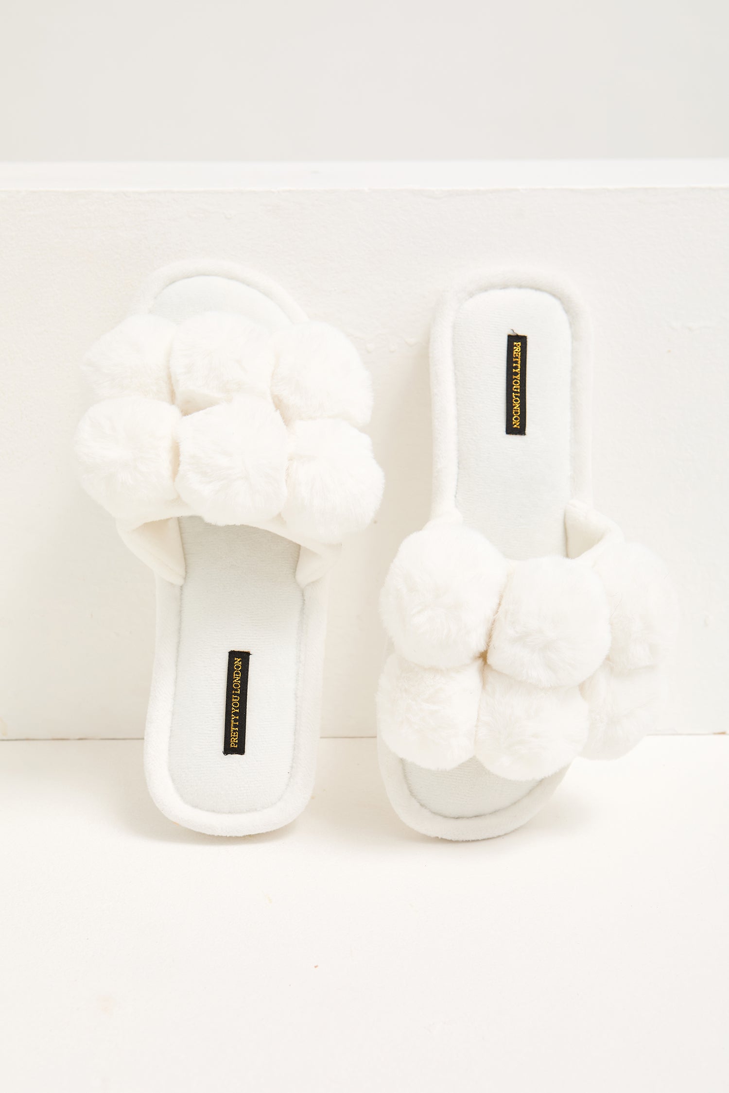 Dolly Slippers in White - Slippers