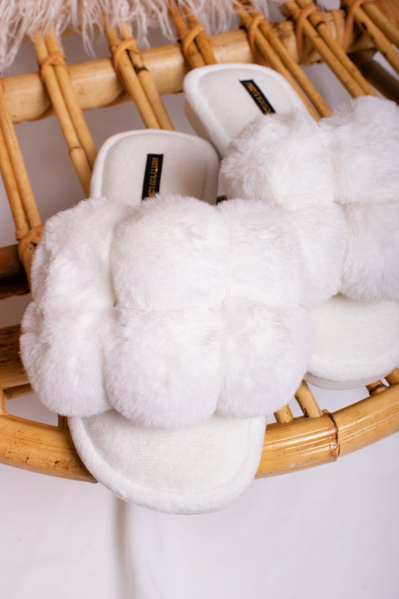 Dolly Slippers in White - Slippers