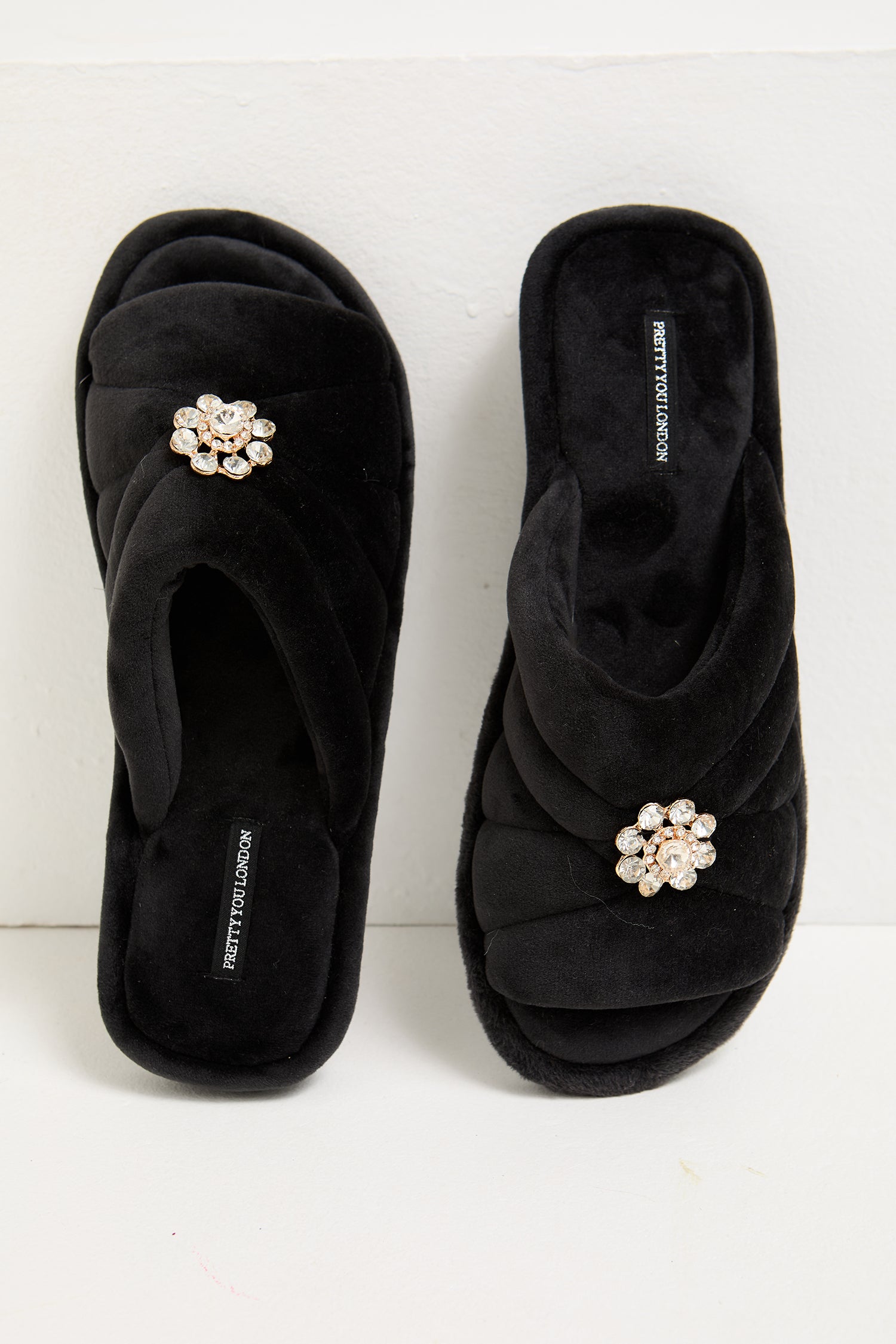 Faye Slippers in Raven