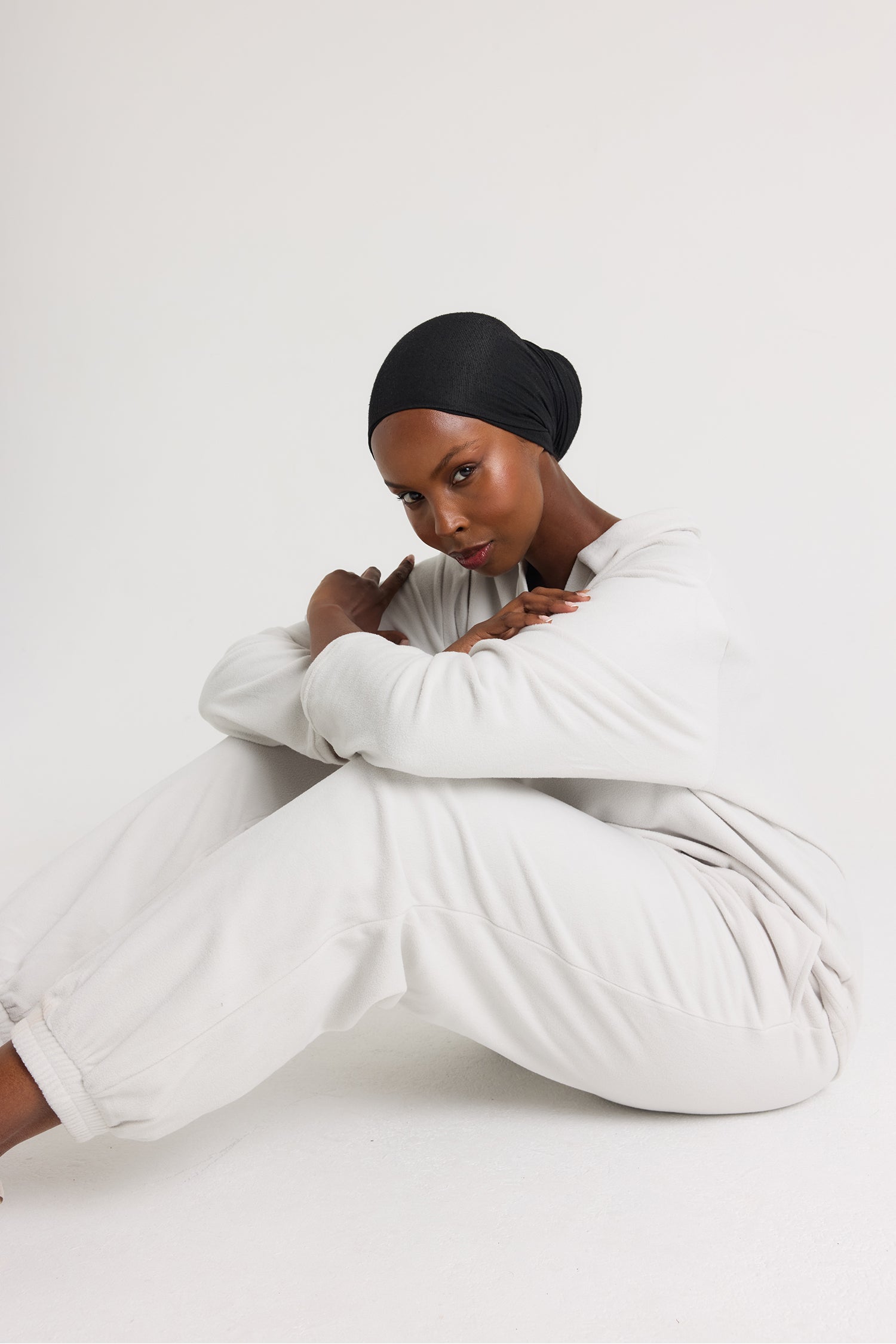 Fleece Lounge Set in Stone - Loungewear
