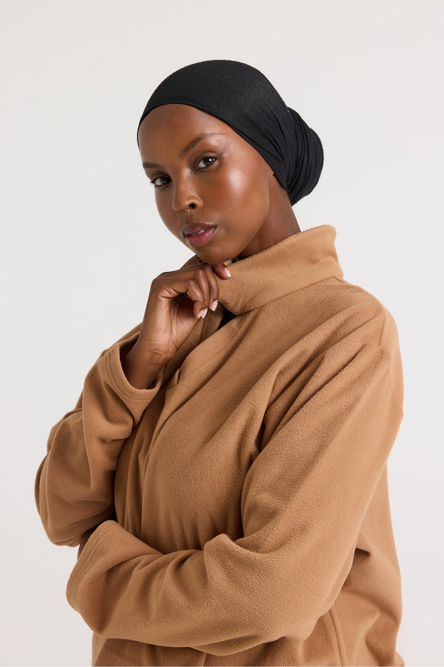 Fleece Lounge Set in Tan - Loungewear