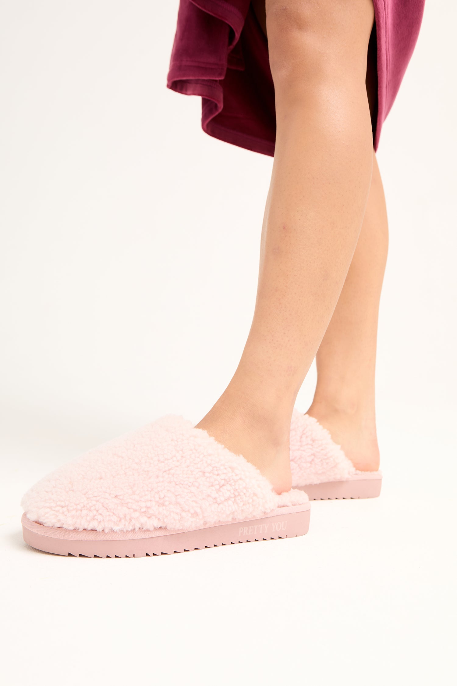 Jude Mule Slippers in Rose