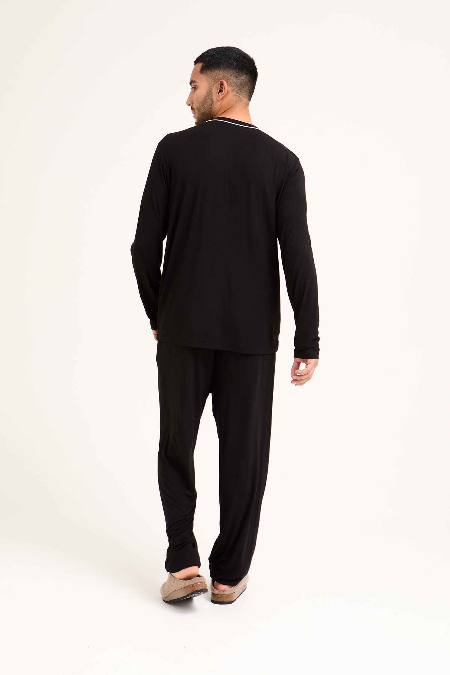 Mister You Bamboo Pyjama Set in Black - Pajamas