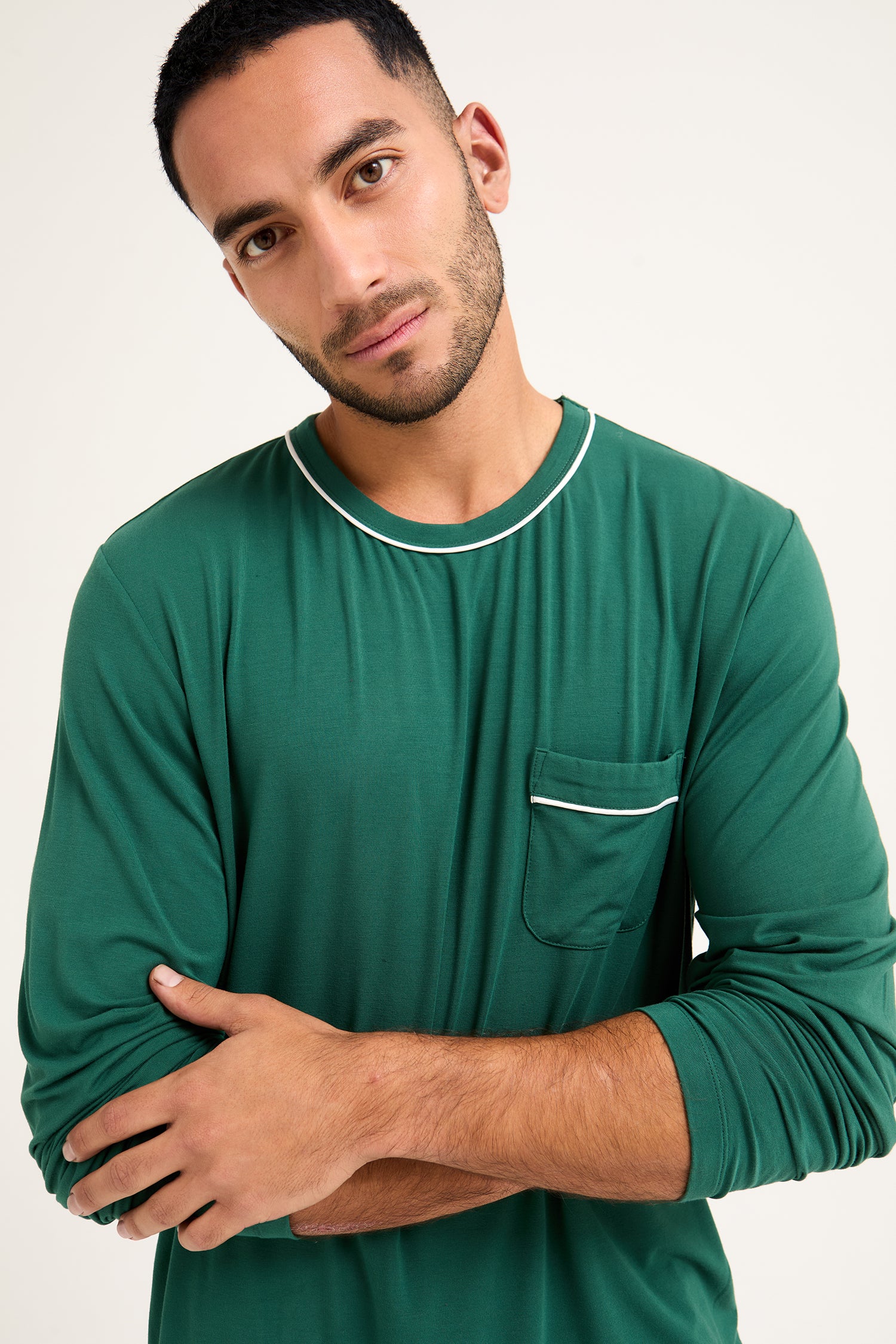 Mister You Bamboo Pyjama Set in Green
