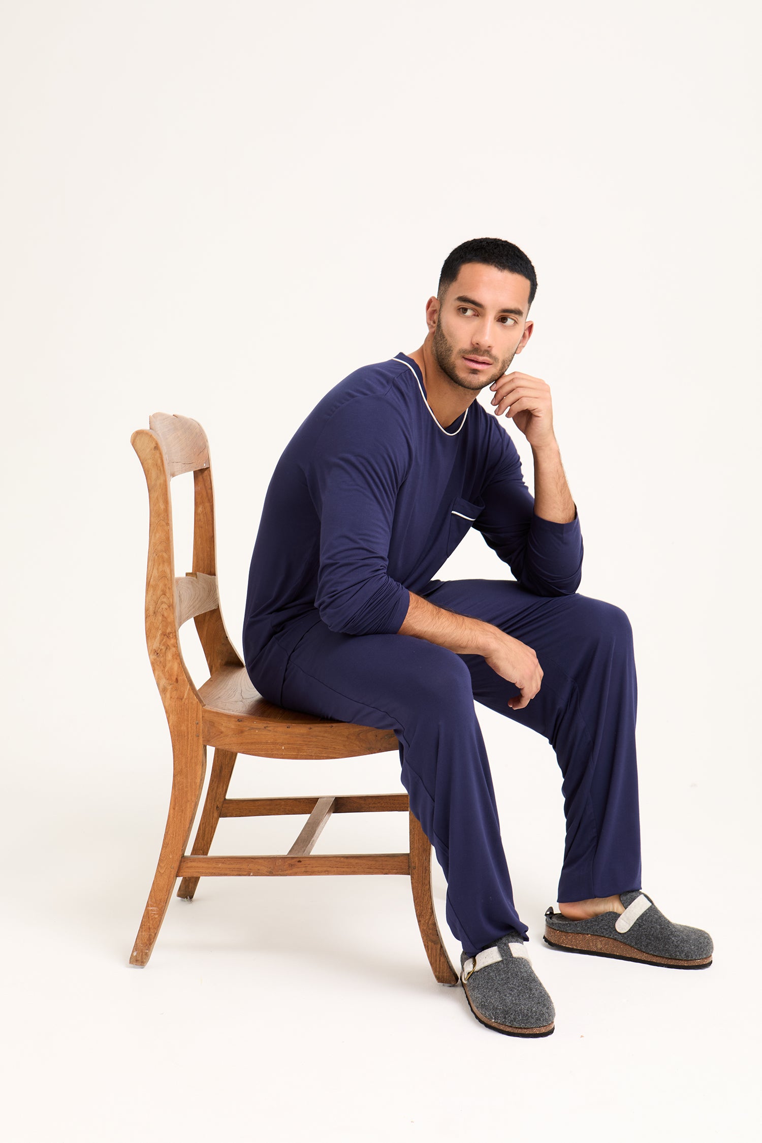 Mister You Bamboo Pyjama Set in Midnight