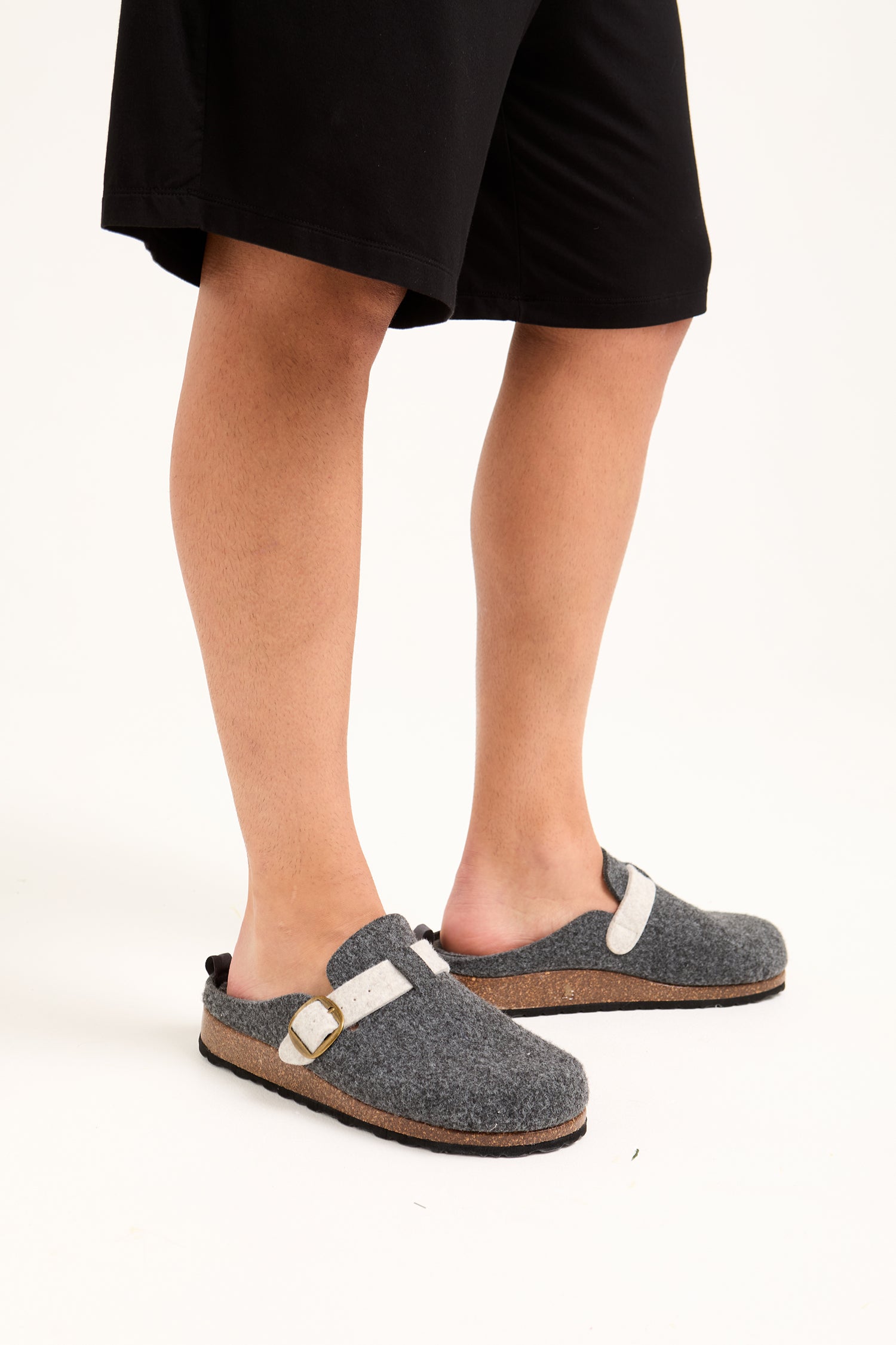 Mister You Jordan Mule Slippers in Charcoal - Sleepwear & Loungewear
