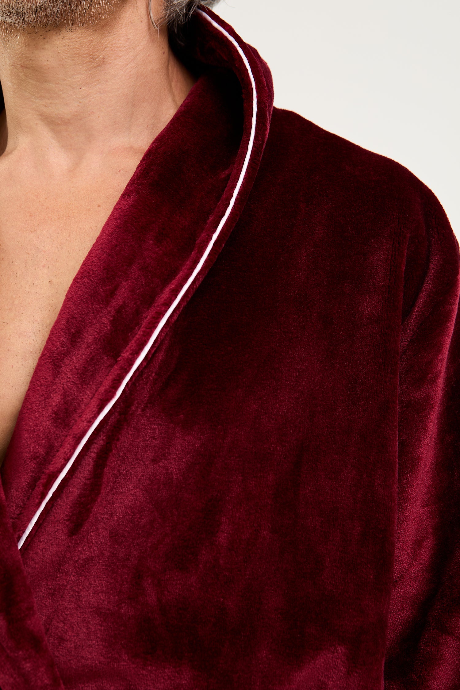 Mister You Super Plush Robe in Claret - Robes