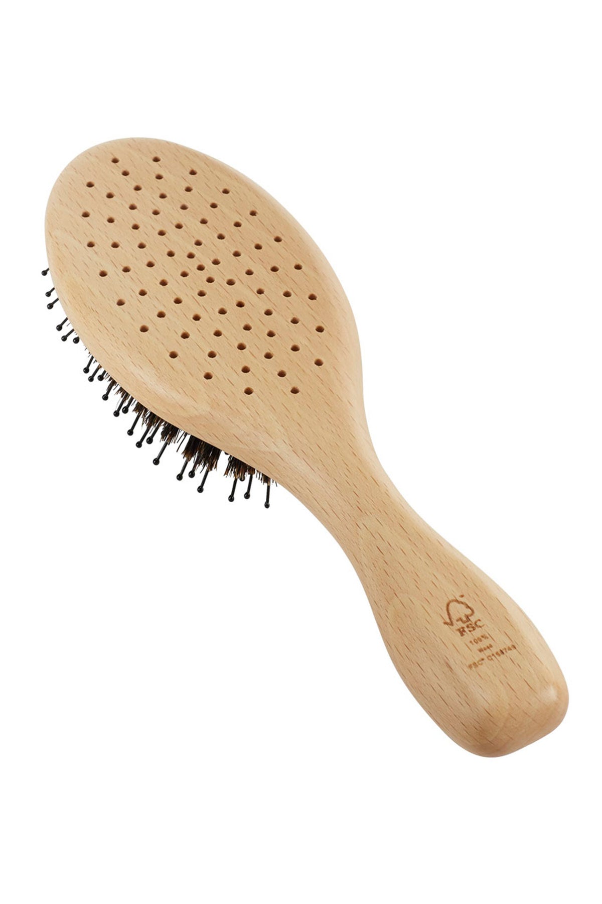 Natural Bristle & Nylon Vented Hairbrush