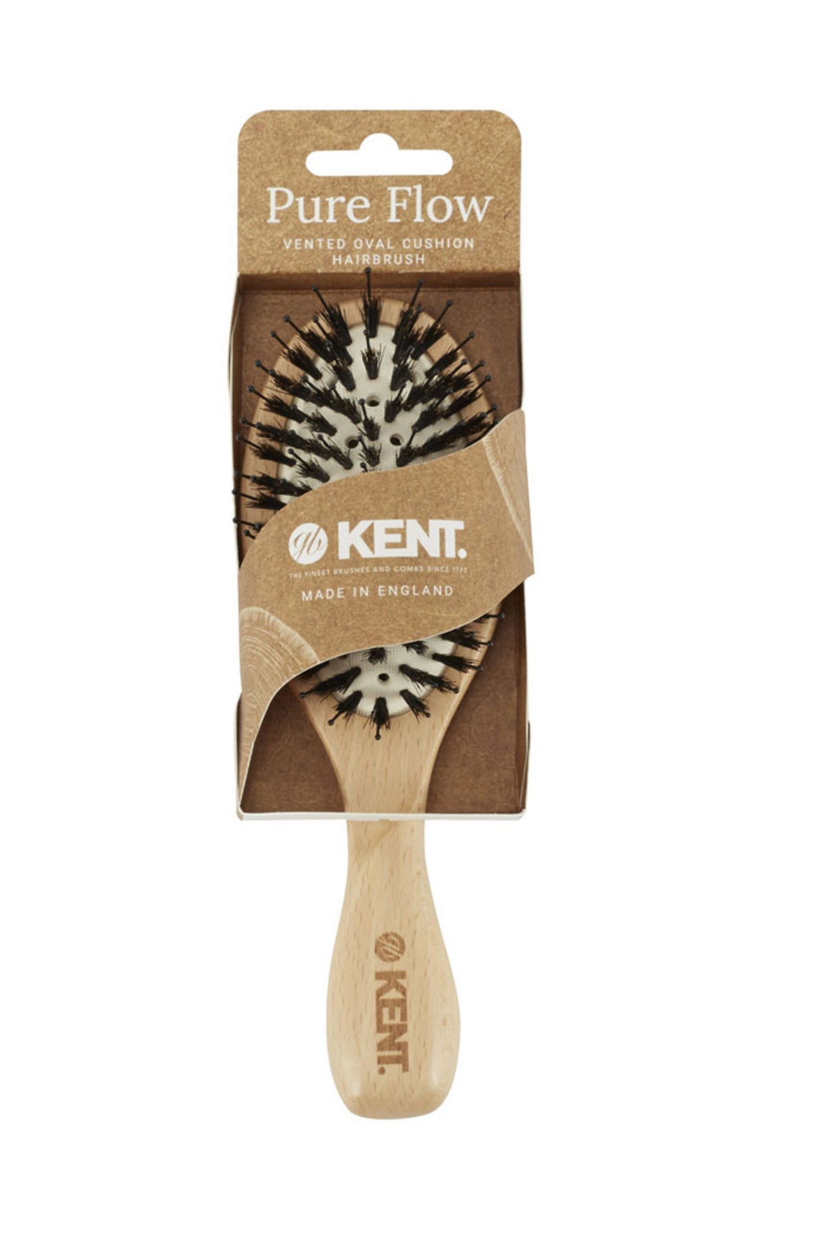 Natural Bristle & Nylon Vented Hairbrush
