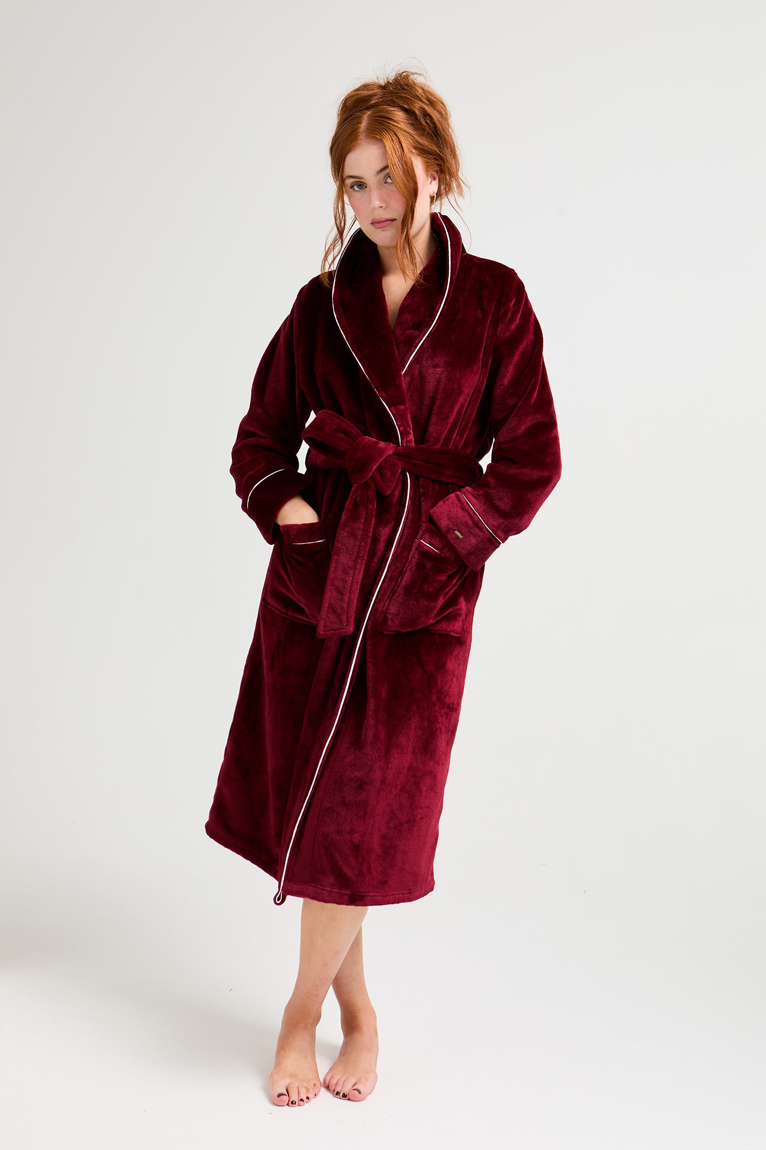 Super Plush Robe in Claret