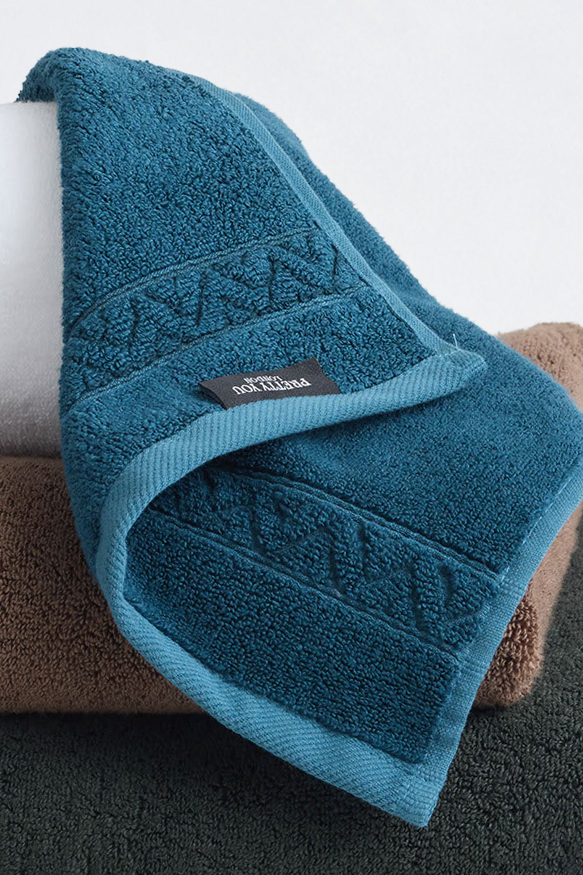 Bamboo Hand Towel In Teal